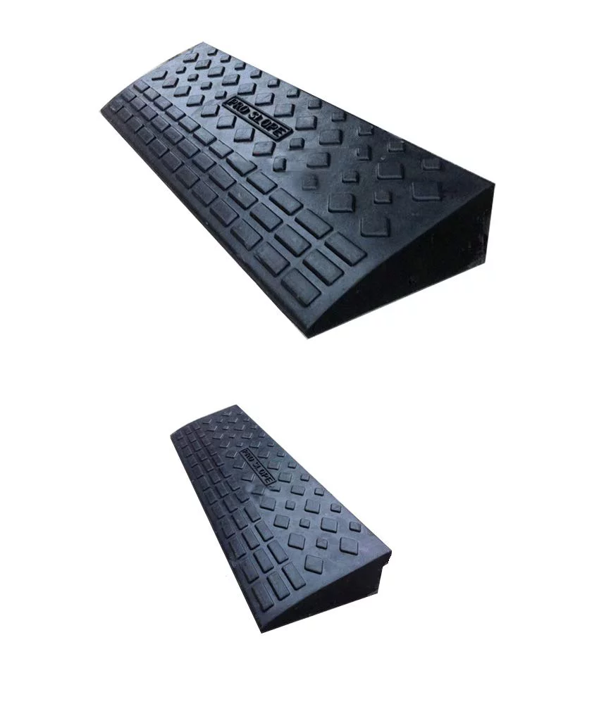 TECHTONGDA Low-speed Traffic wheelchair 35.5×10×4inch Rubber Loading Dock Rubber Curb 20 Ton Car Slope Ramp