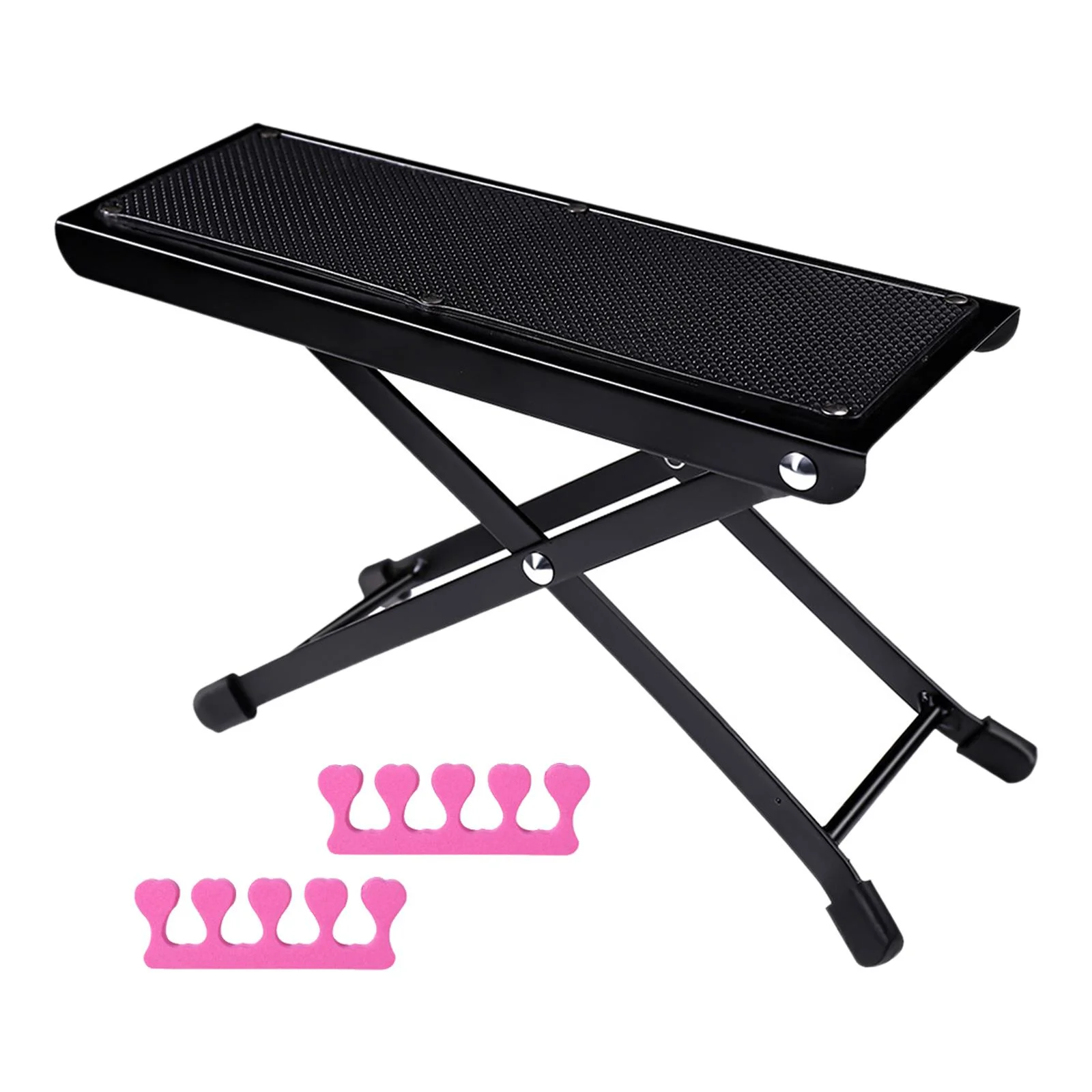 Pedicure Desk Footrest Ergonomic Footrest Foot Stool Non Slip Pad Beauty Pedicure Guitar Foot Stool for Home Manicure Table
