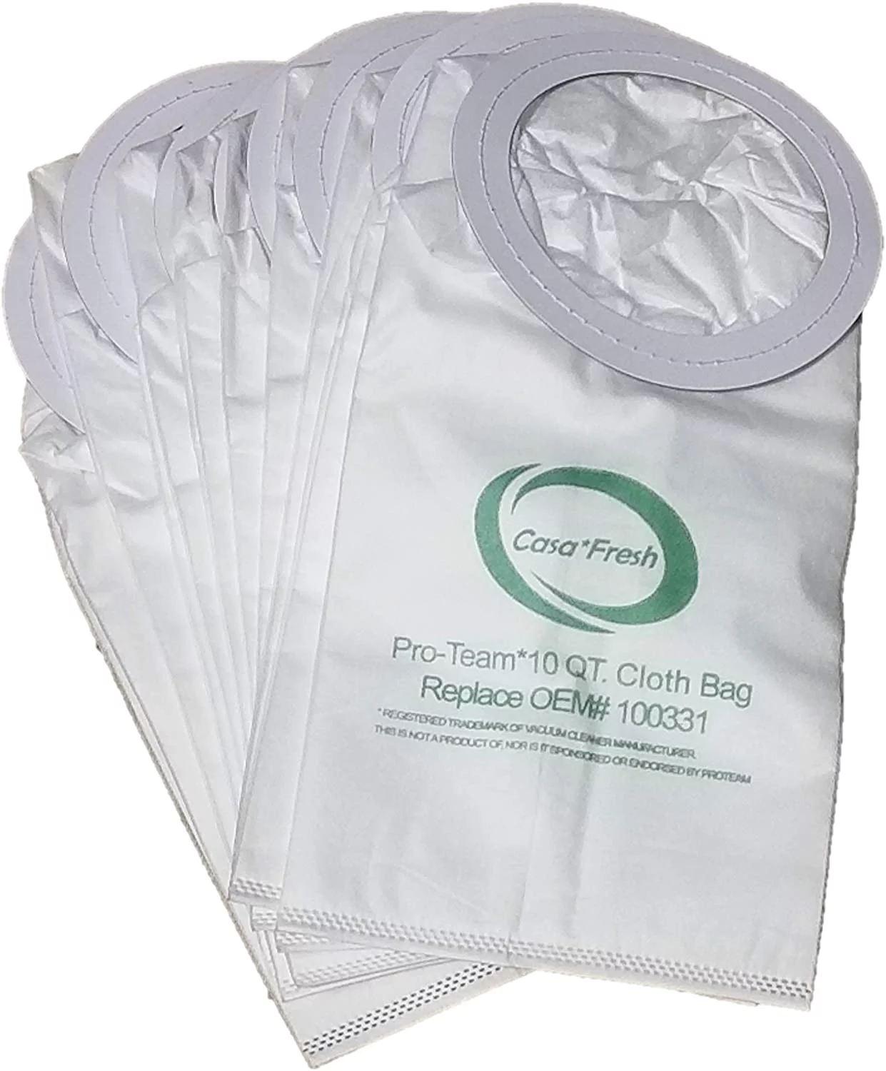 10 PK Replacement HEPA Bags for ProTeam 100331. Compatible with 10 QT BackPack Coachvac, Super Coachvac, Megavac