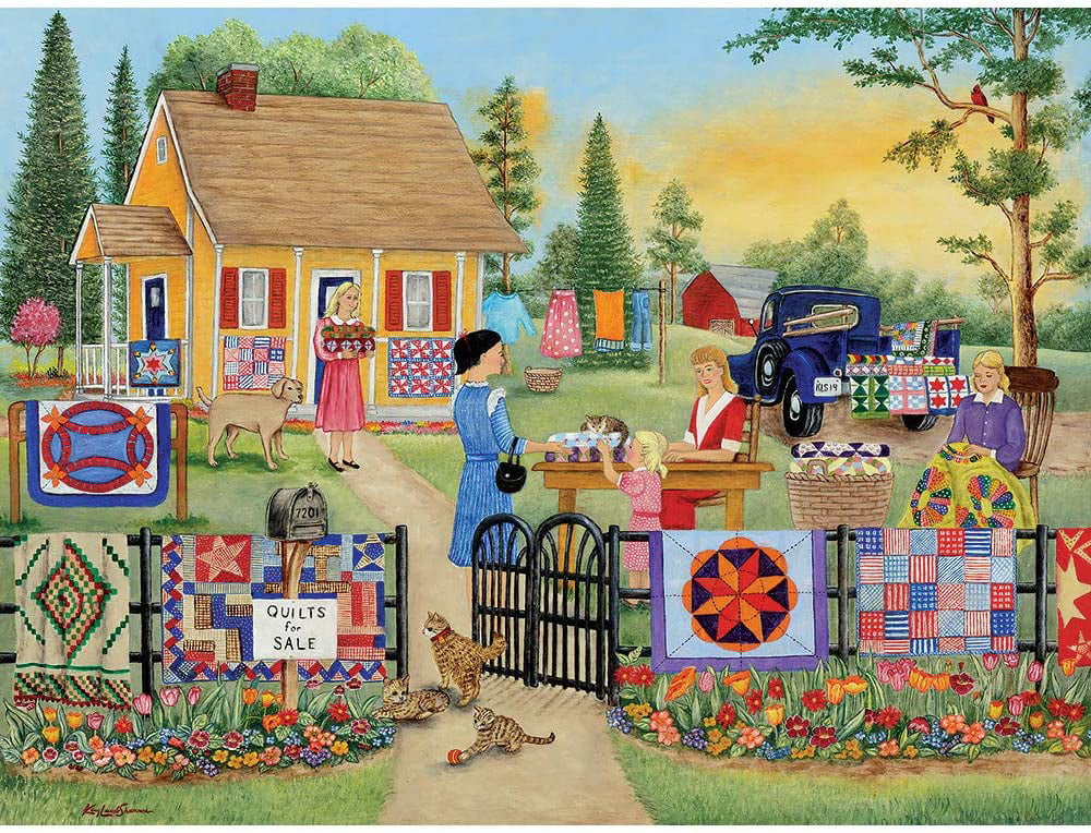 Bits and Pieces - Value Set of Three (3) 300 Piece Jigsaw Puzzles for Adults - Each Puzzle Measures 18