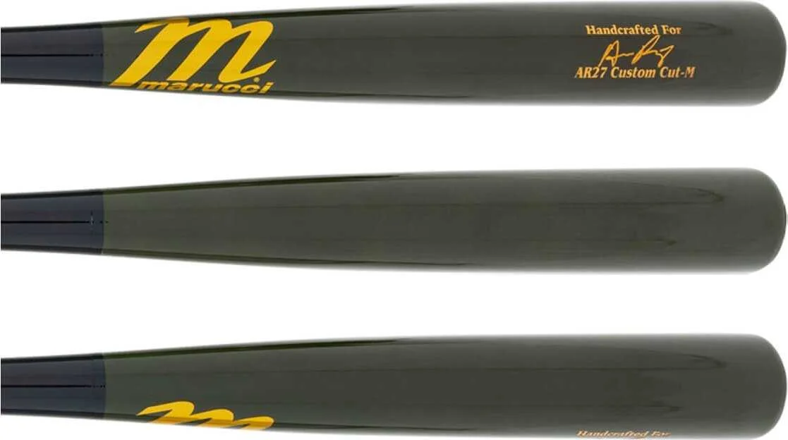 Marucci Pro Exclusive RILEY27 Maple Wood Baseball Bat: MVE4RILEY27-BK/SG 34 inch