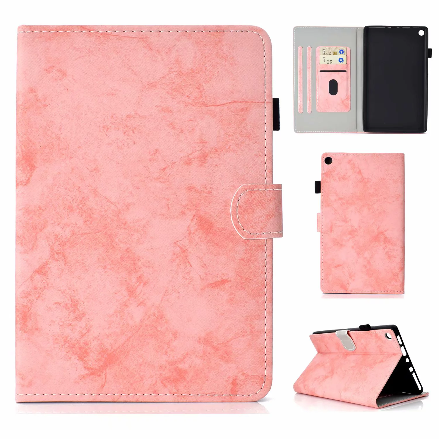 Dteck Amazon Kindle Paperwhite 1 2 3 Case , PU Leather Wallet Protective Case Pattern Stand Shockproof Cover