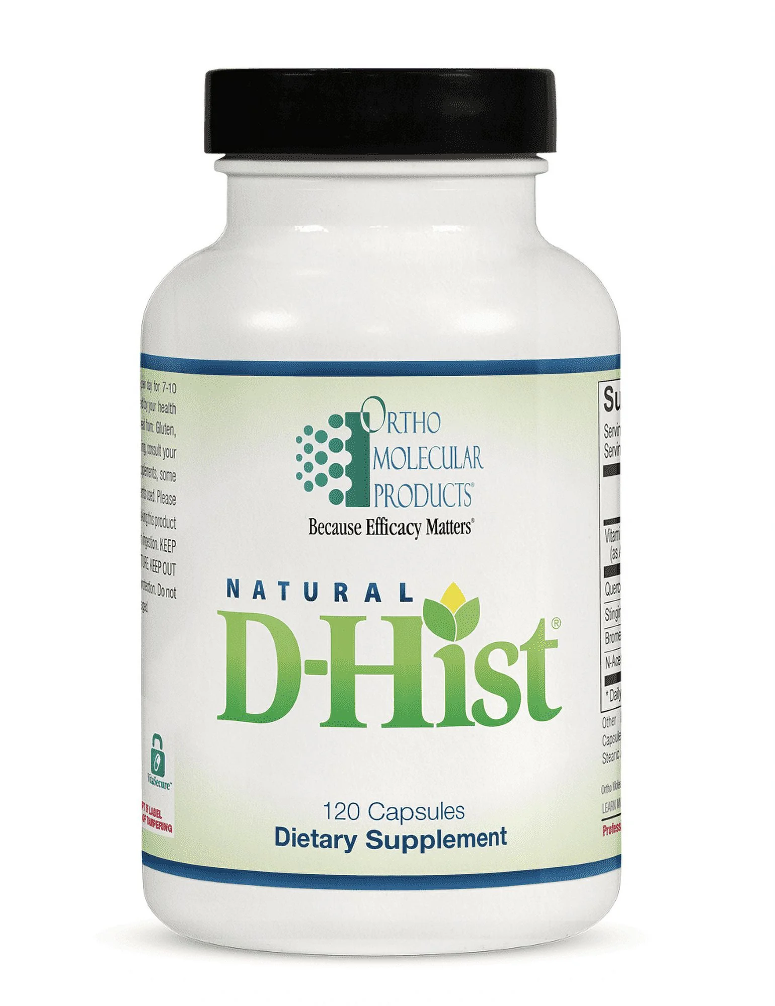 Natural D-Hist (120 capsules) by Ortho Molecular Products large bottle 120ct