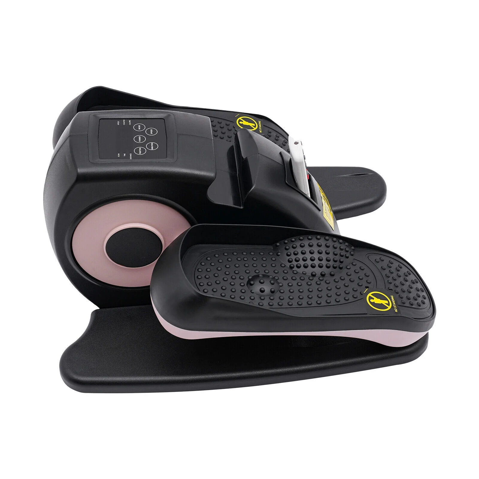 Under Desk Elliptical Machine Electric Seated Leg Foot Pedal Exerciser W/ Remote Pink