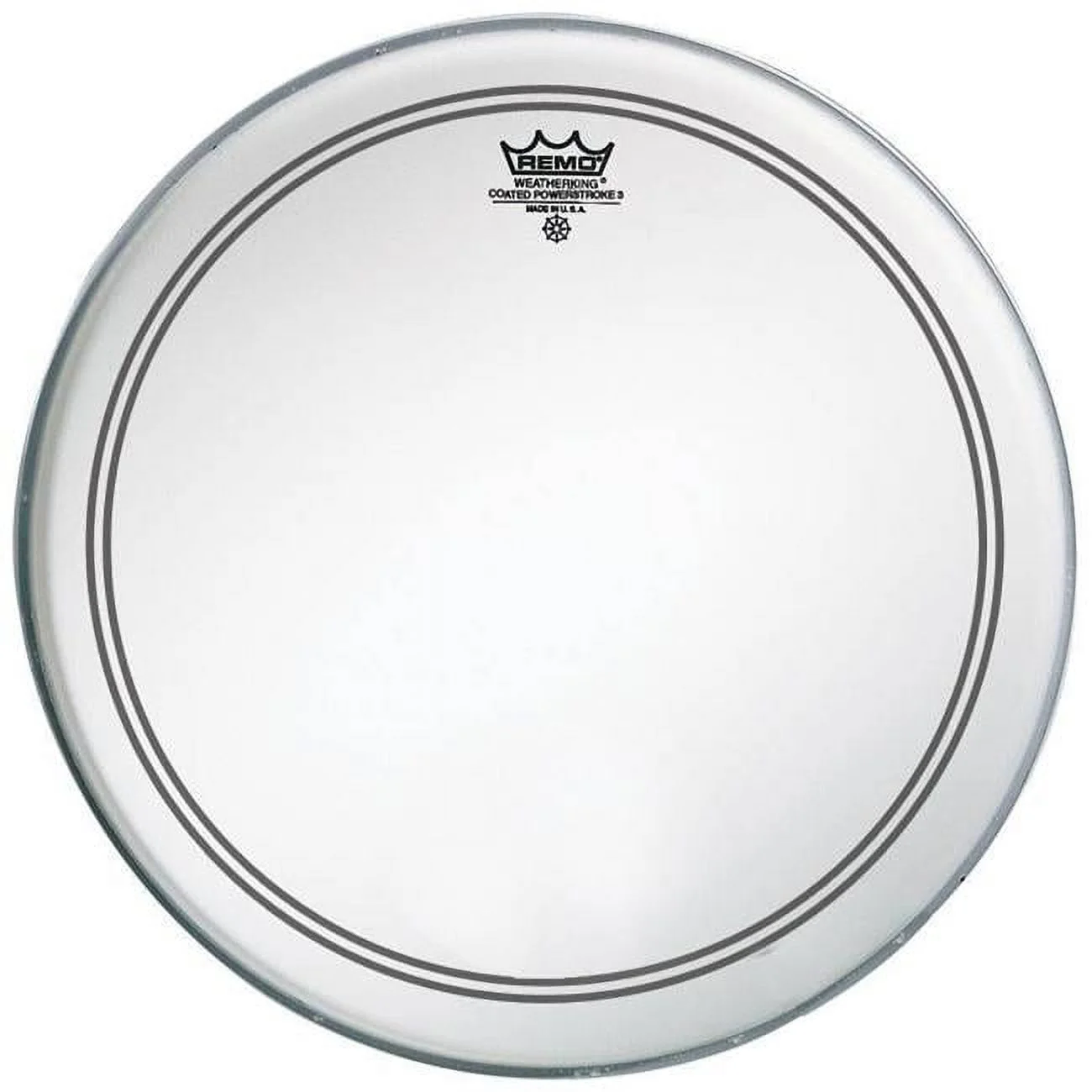 Remo 18 in. Powerstroke 3 Coated Bass Drum Batter Head with White Falam Patch