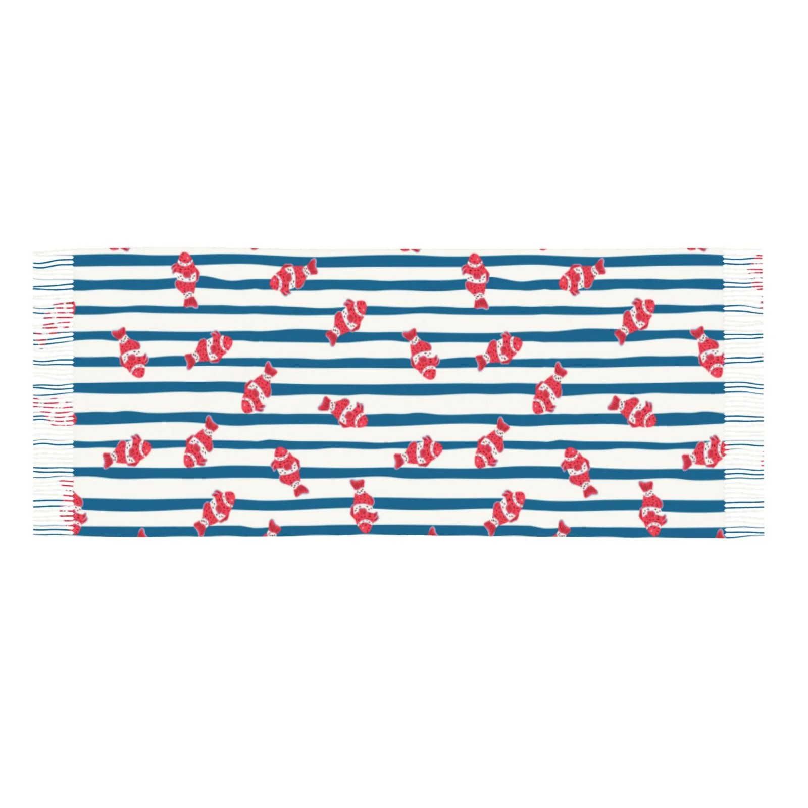 Ocsxa Scarf Shawl Wraps For Women Soft Cashmere Scarf Clown Fish Printed Large Blanket Scarf