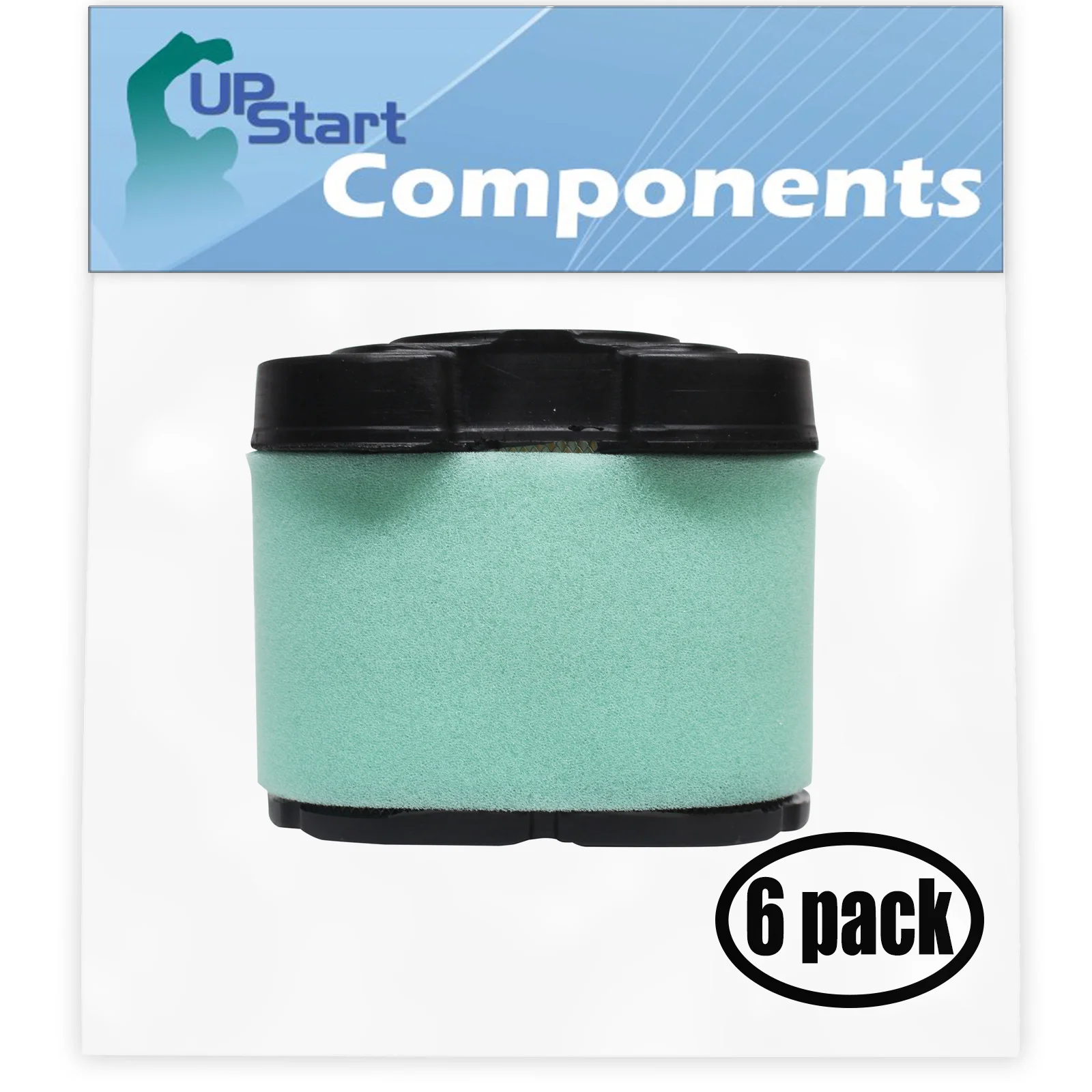 6-Pack Replacement for Briggs & Stratton 40H777-0182-G6 Engine Air Filter Cartridge - Compatible with Briggs & Stratton 792105 Filter