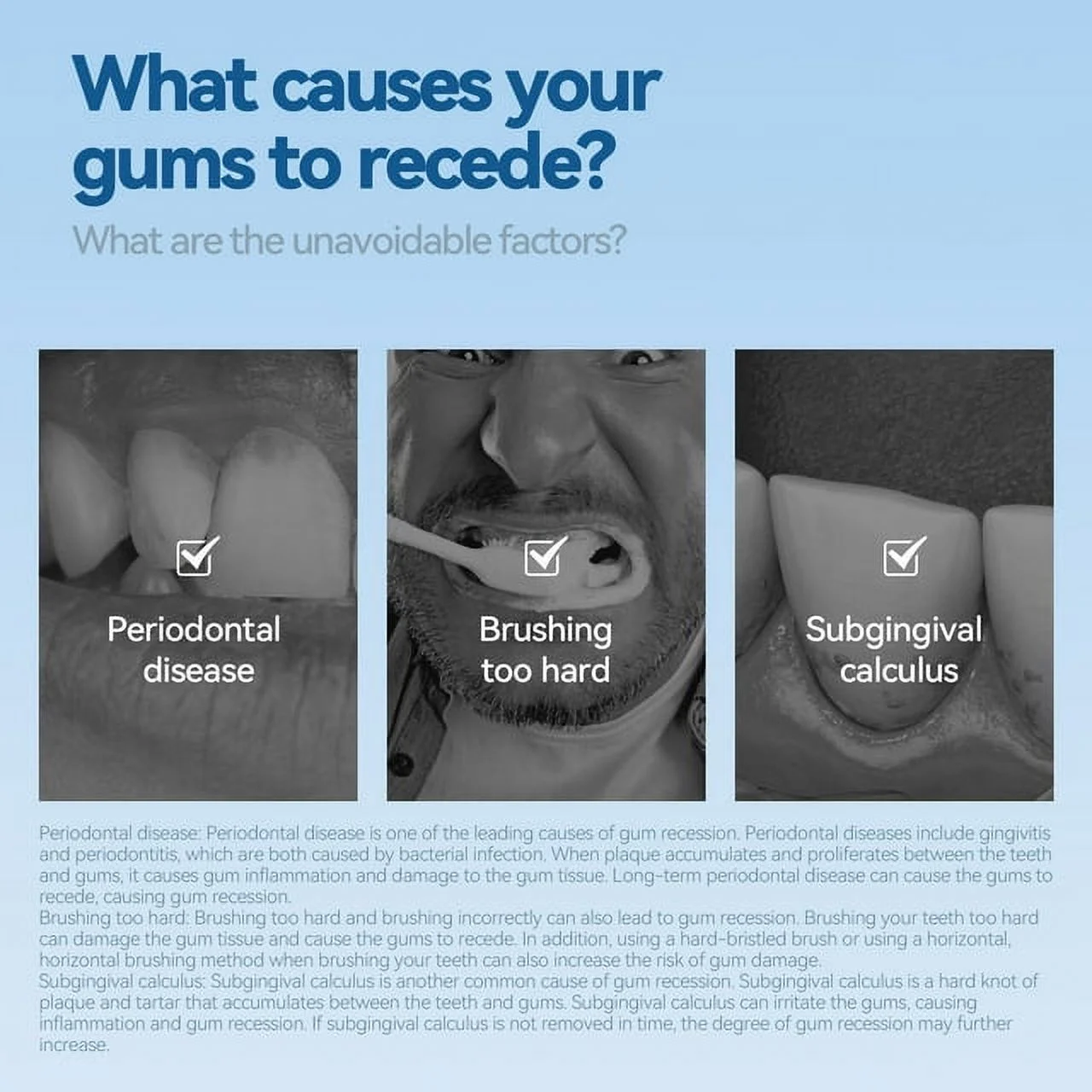 Gum Care Periodontal Gel Gums Therapy Inflammation Receding A