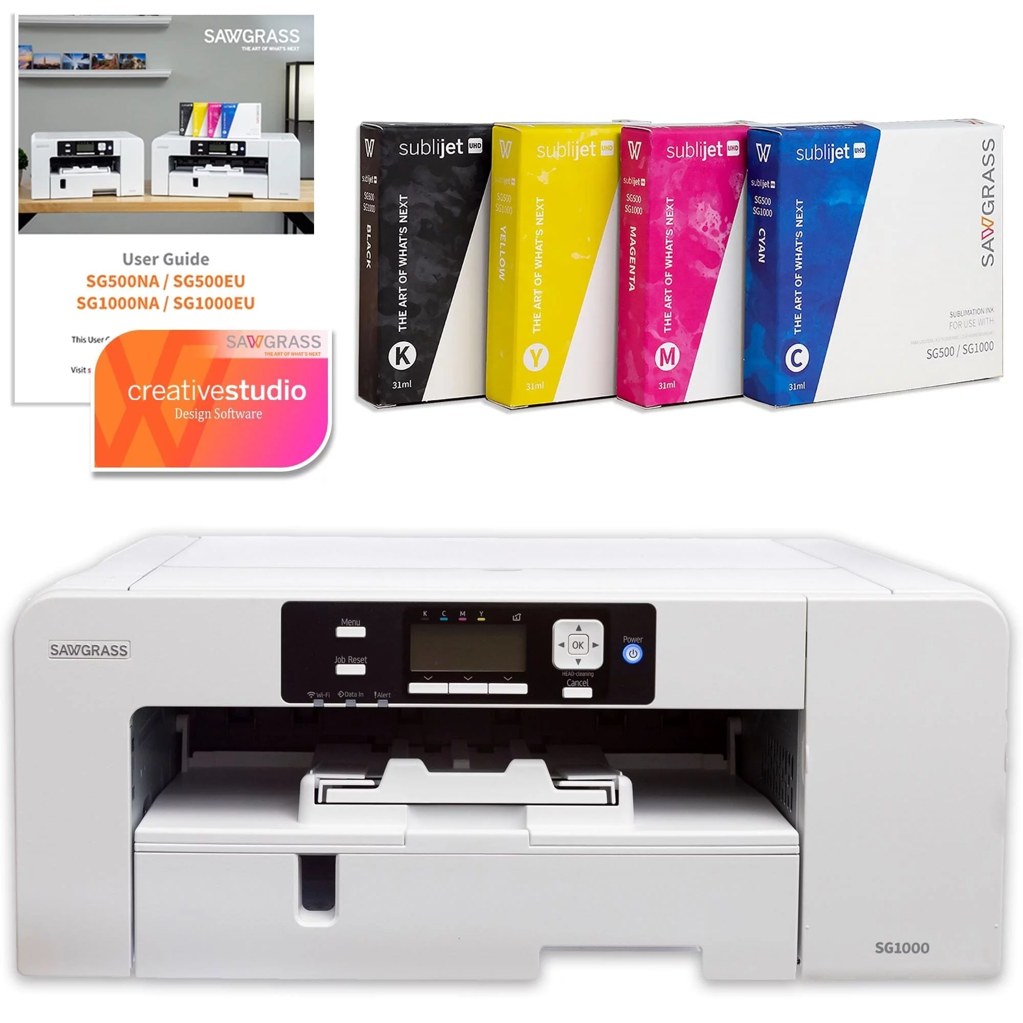 Sawgrass UHD Virtuoso SG1000 Sublimation Printer with Deluxe Stater Bundle