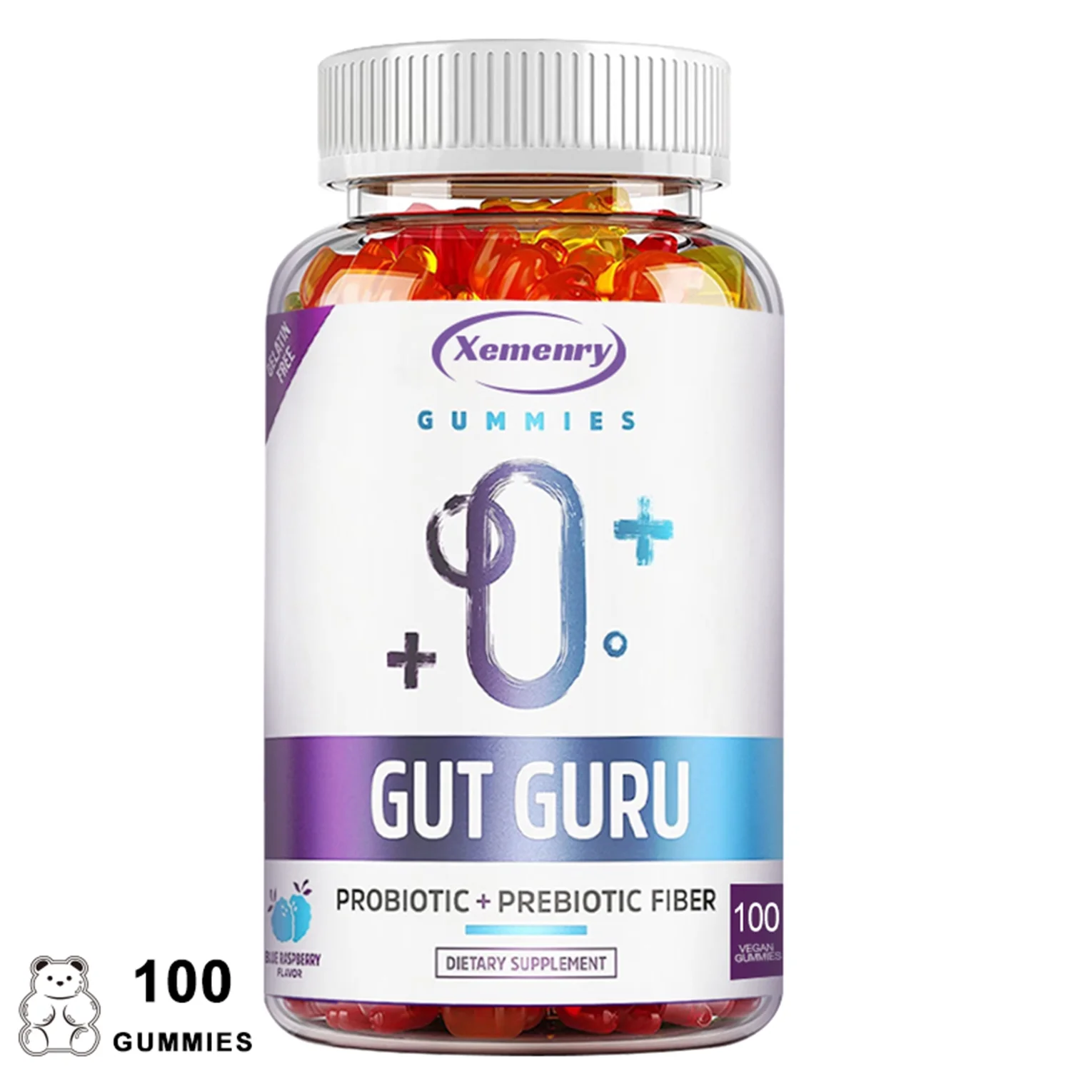 Gut Guru Gummies -Support Gut Health, Relieve Gas, Bloating&Constipate- with Probiotic(30/60/100pcs)