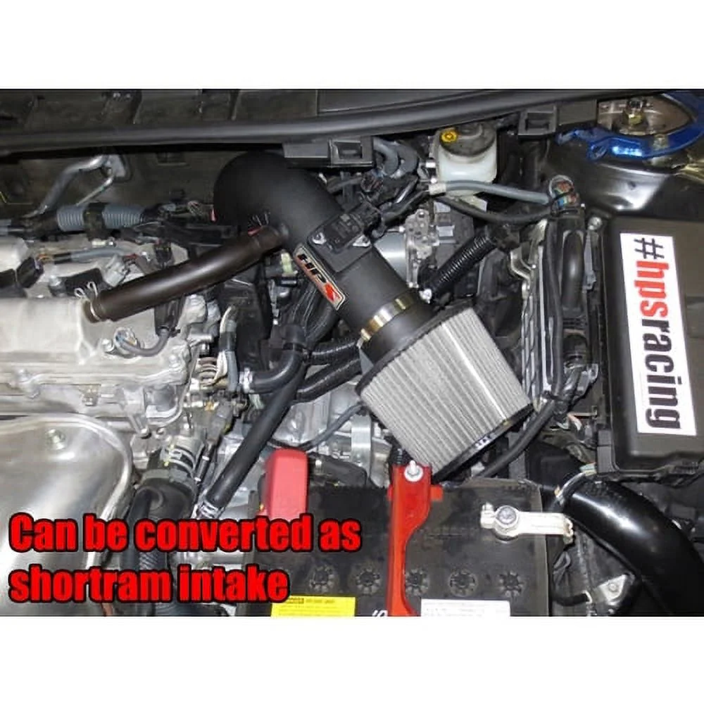 HPS Performance Black Cold Air Intake Compatible for 2011-2016 Scion tC 2.5L, 837-508WB