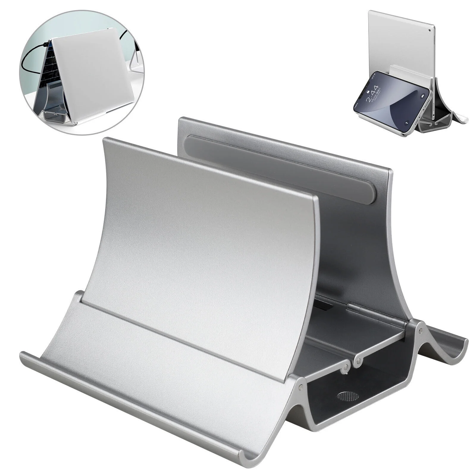 Adjustable Vertical Laptop Stand Desk for MacBook Pro iPad iPhone Kindle Tablet