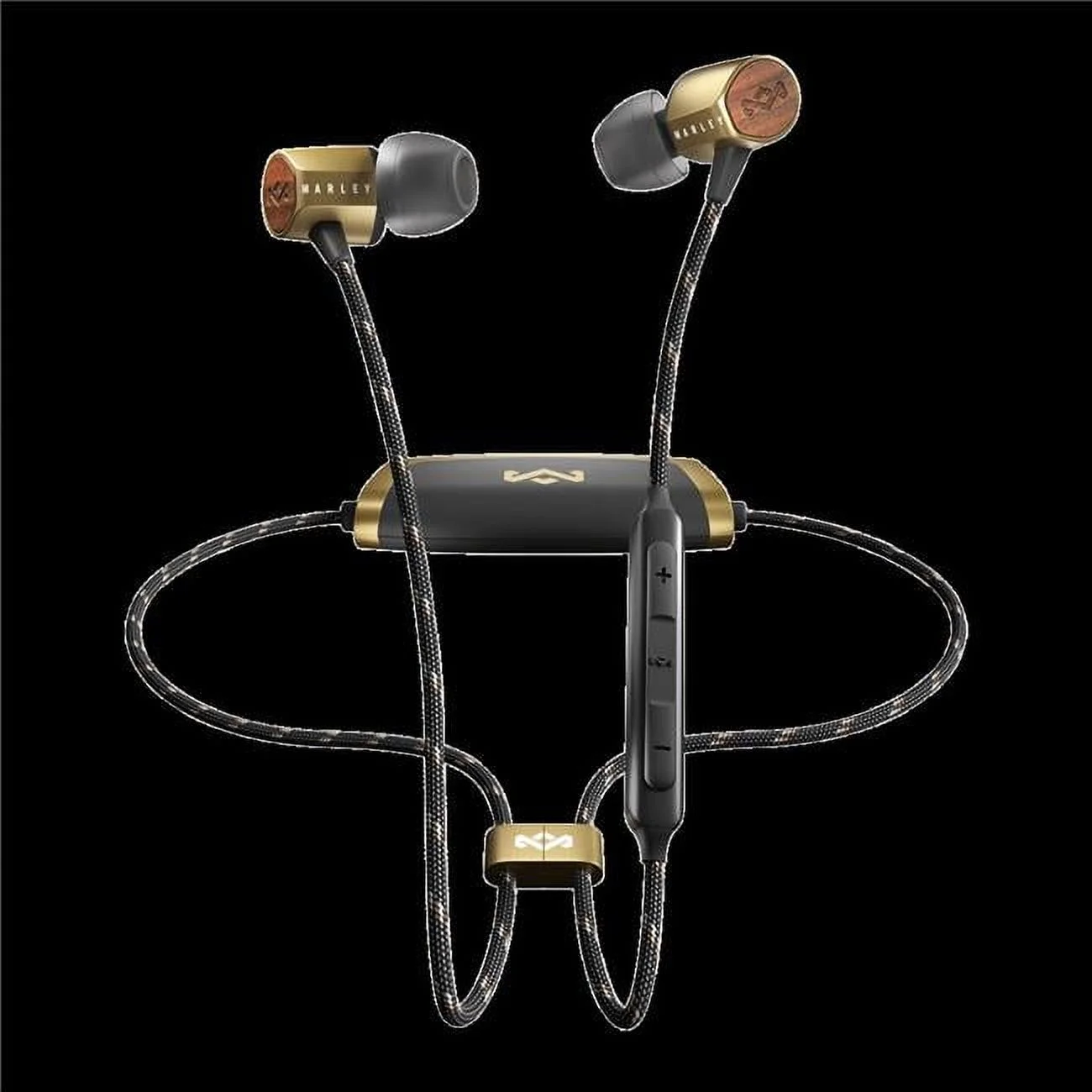 House of Marley EM-JE103-BA Lightweight Uplift 2 Wireless Bluetooth Earbuds - Brass