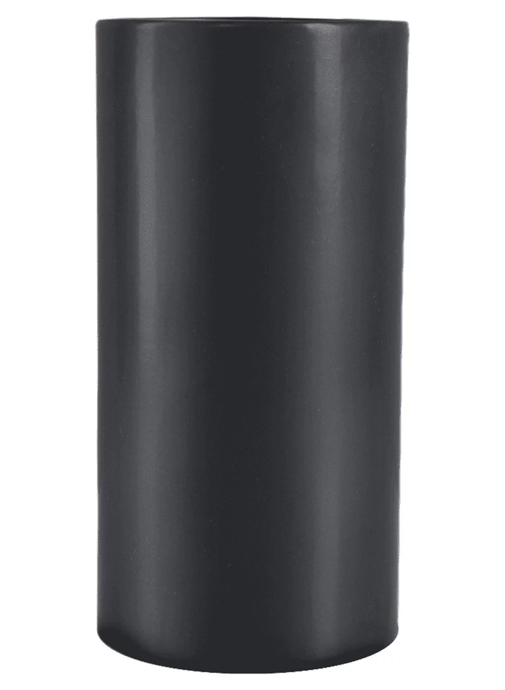 Serene Spaces Living Black Ceramic Cylinder Vase, Measures 8