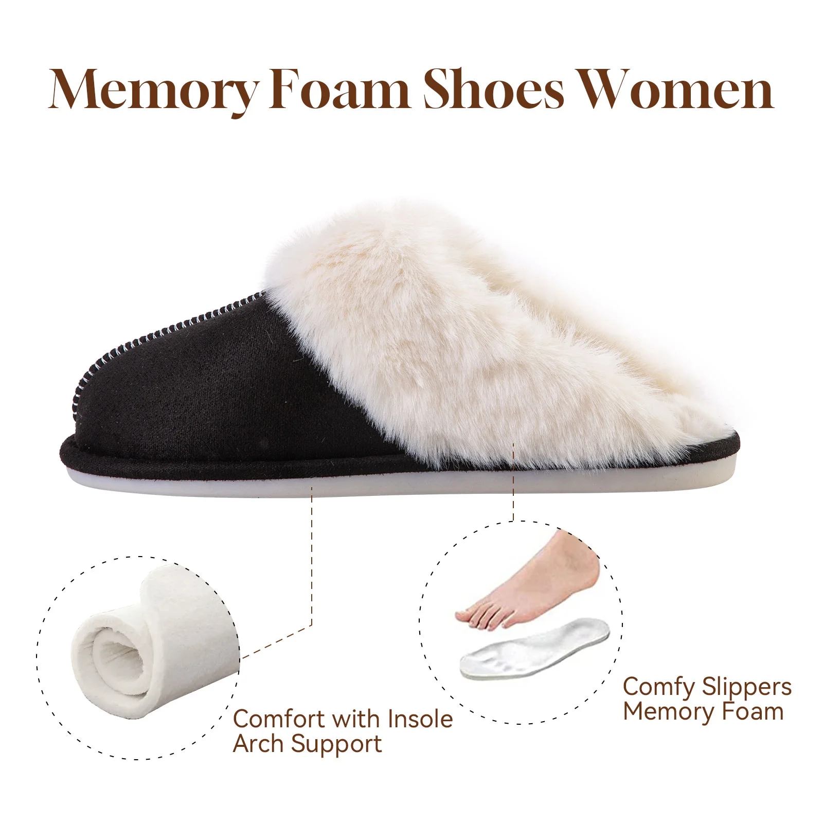 Women's Fireside Sydney Shearling Fur Indoor/Outdoor Scuff Slipper with Wide Widths