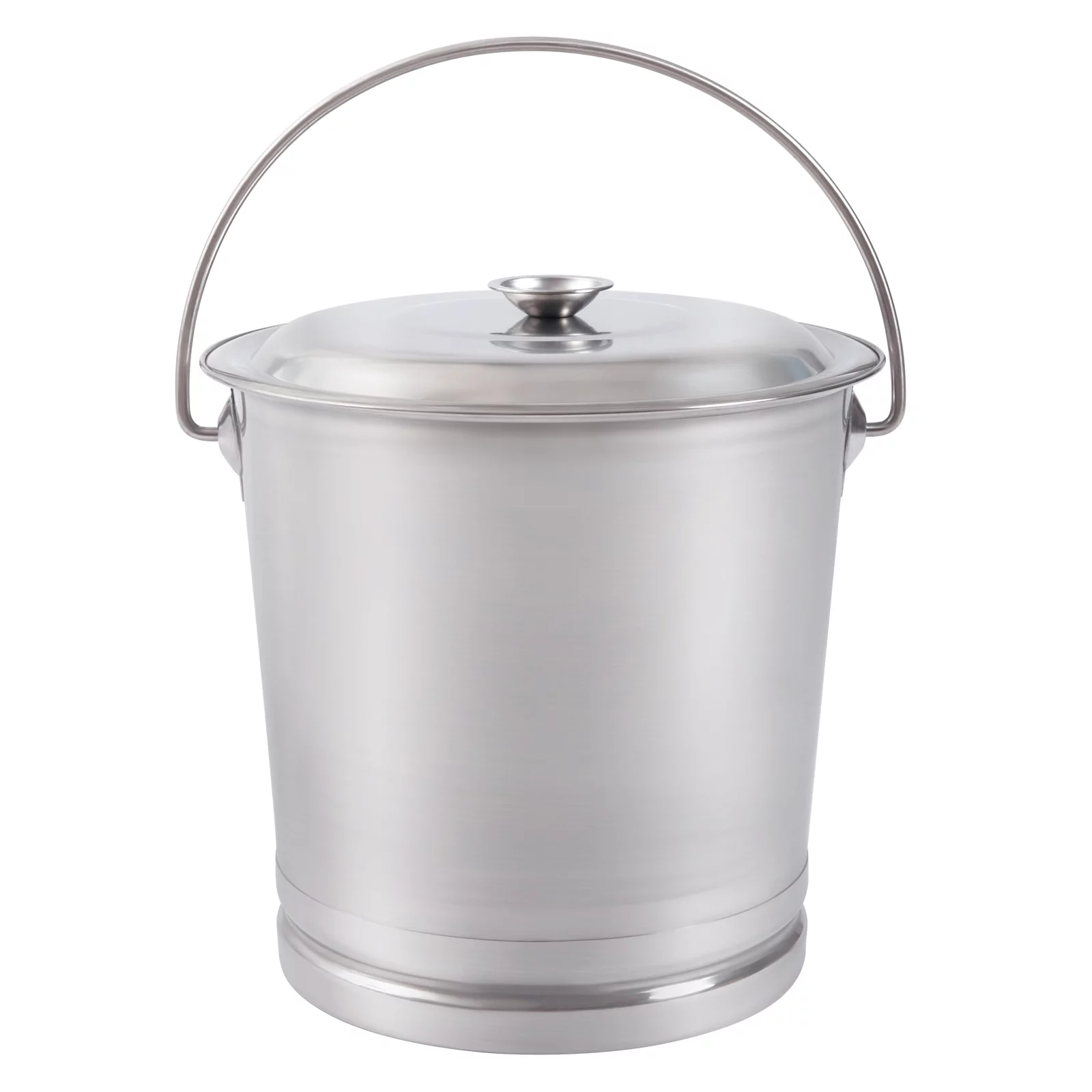 14L/3.7Gallon Stainless Steel Metal Bucket with Lid and Handle Milk Pail Bucket