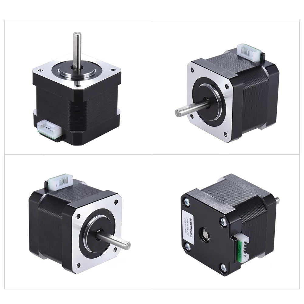 MABOTO 5pcs Nema 17 Stepper Stepping Motor Drive Control 2 Phase 1.8 Degree 0.9A 0.4N.M 42mm with Cable 3D Printer/CNC Accessory Replacement