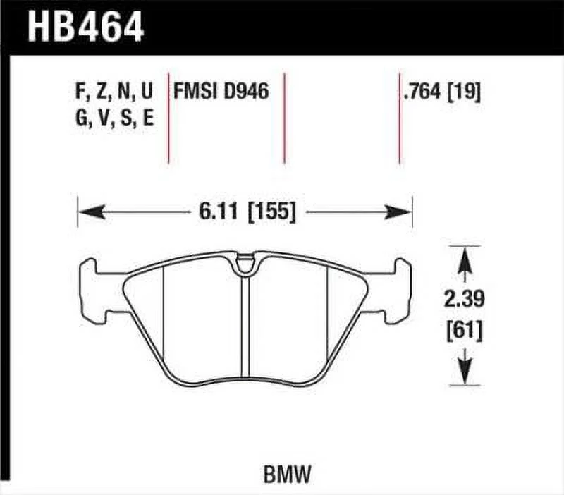 Hawk 01-06 BMW 330Ci / 01-05 330i/330Xi / 03-06 M3 HPS Street Front Brake Pads