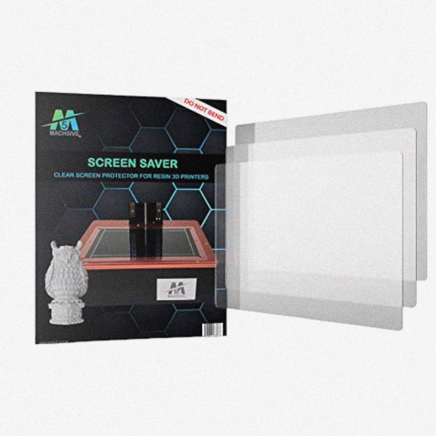 ResinGuard 3D - Crystal Clear Screen Protector for Foto 8.9 Printers (3 Pack)