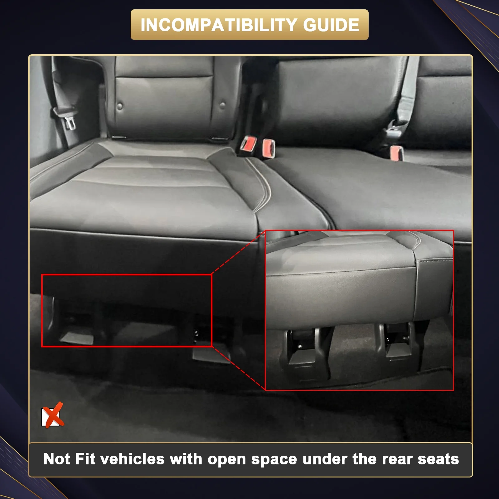 For Honda Civic CR-V Insight Accord Crosstour Car Seat Covers, Waterproof 5 Seats Full Set Leather Cushion Protector Black + Red