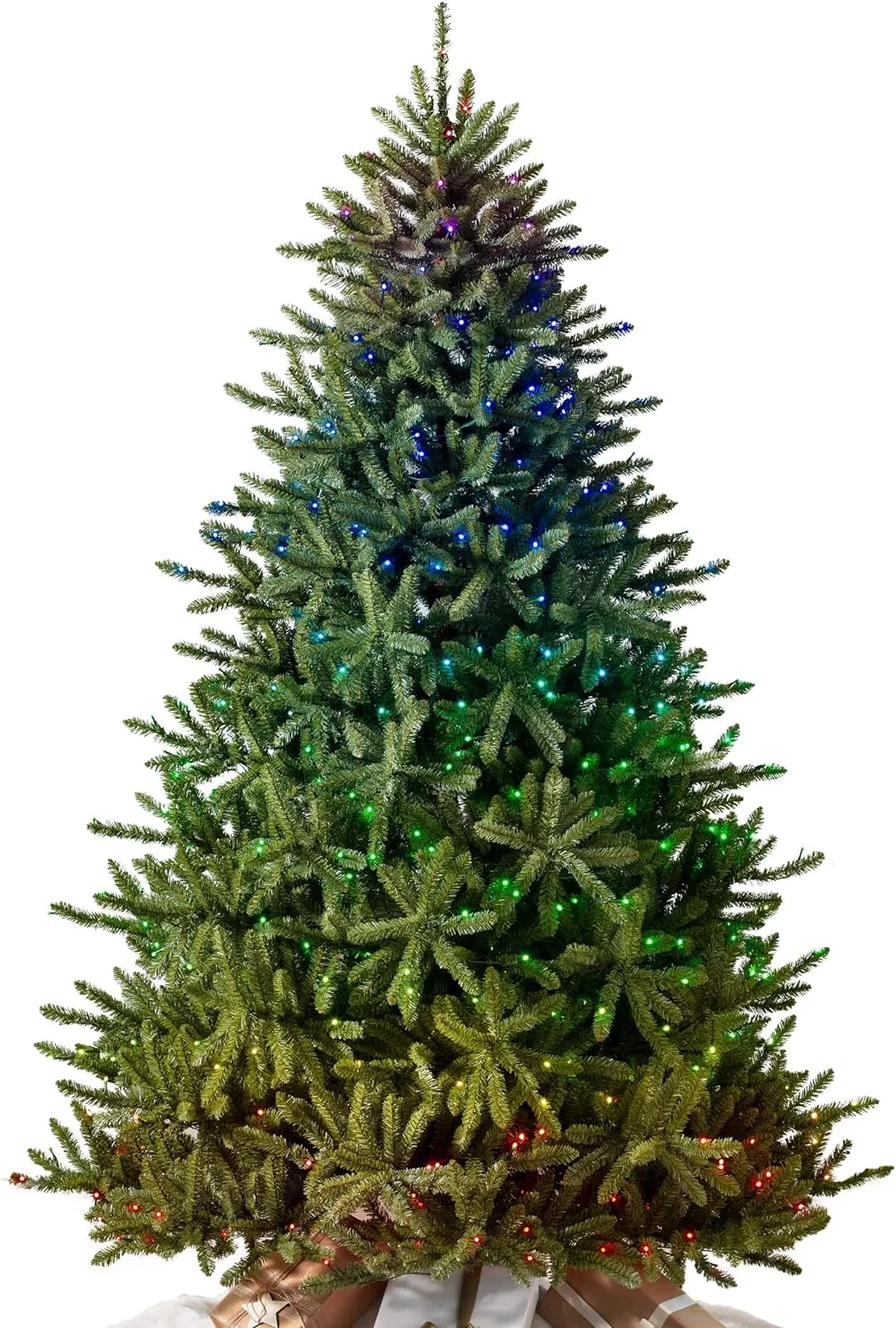 6Ft Prelit Classic Blue Spruce Artificial Christmas Tree With Customizable Twinkly LED Lights