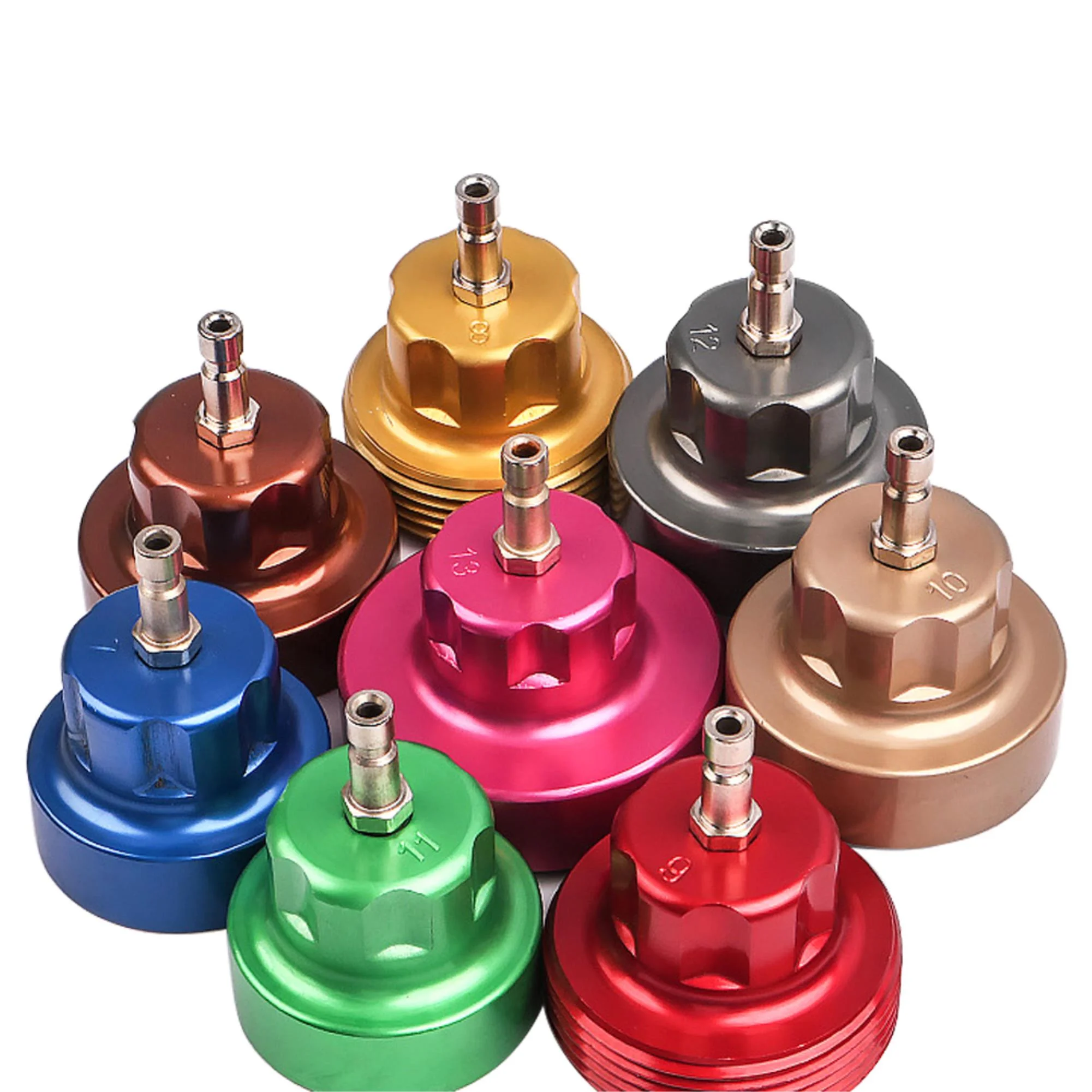 14-Piece Radiator Pressure Tester Kit with Coolant System Head Gasket Leak Detector Coolant Pressure Testing Leak Detection Head Gasket Inspection for Automotive Professionals