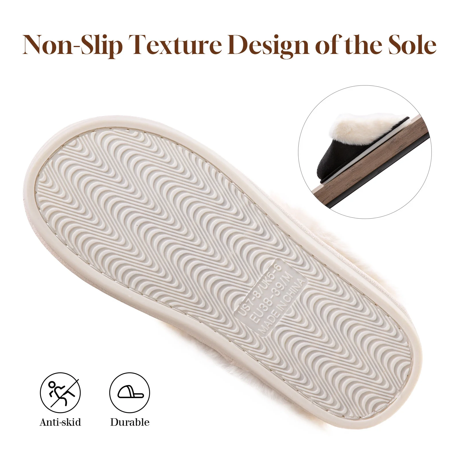 Women's Fireside Sydney Shearling Fur Indoor/Outdoor Scuff Slipper with Wide Widths