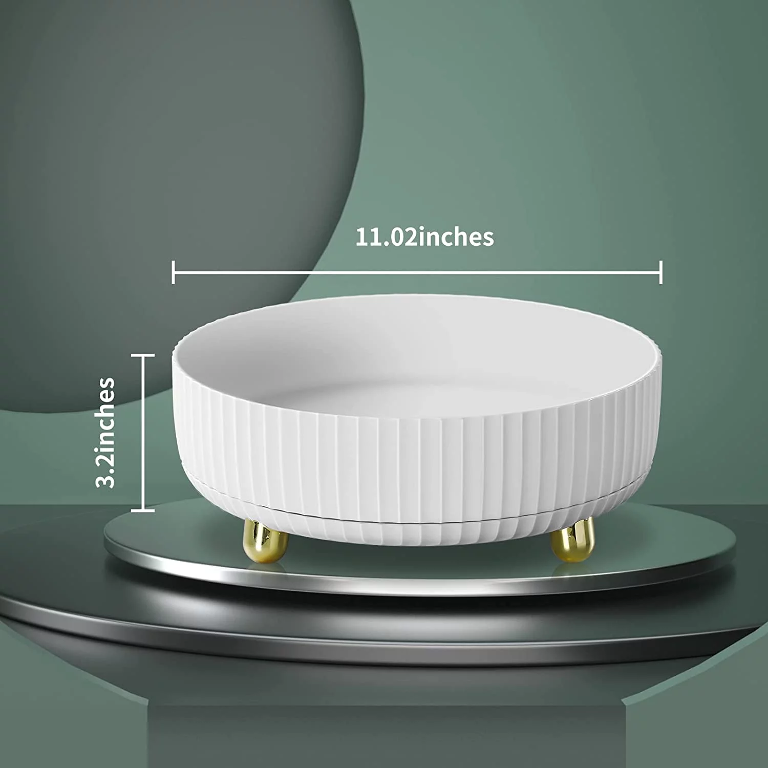 Makeup Perfume Organizer, 360 Degree Rotating Lazy Susan Cosmetic Desk Storage Lotions Display Case Round Gift Tray with Large Capacity , for your Jewelry