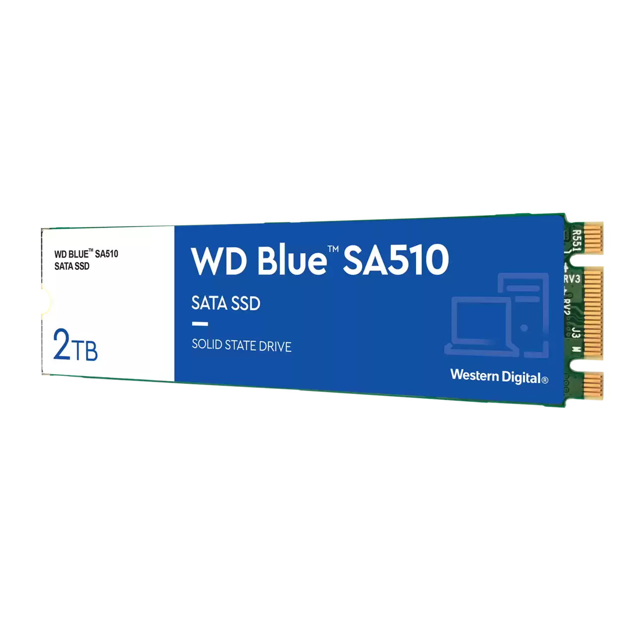 Western Digital 2TB WD Blue SA510 SATA SSD, Internal M.2 2280 Solid State Drive - WDS200T3B0B
