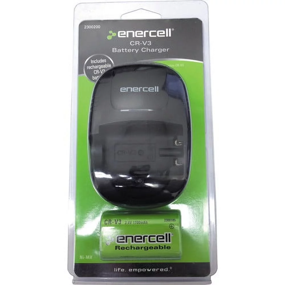 Enercell CR-V3 Ni-MH Battery and Battery Charger (2.4V, 1700mAh)