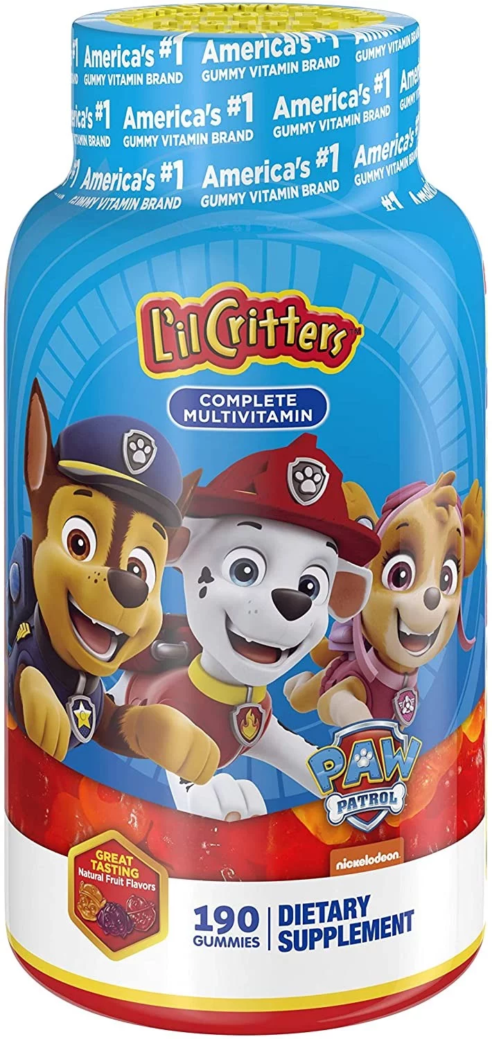 L'il Critters Paw Patrol Complete Multivitamin Gummies, 190ct (Pack of 6)