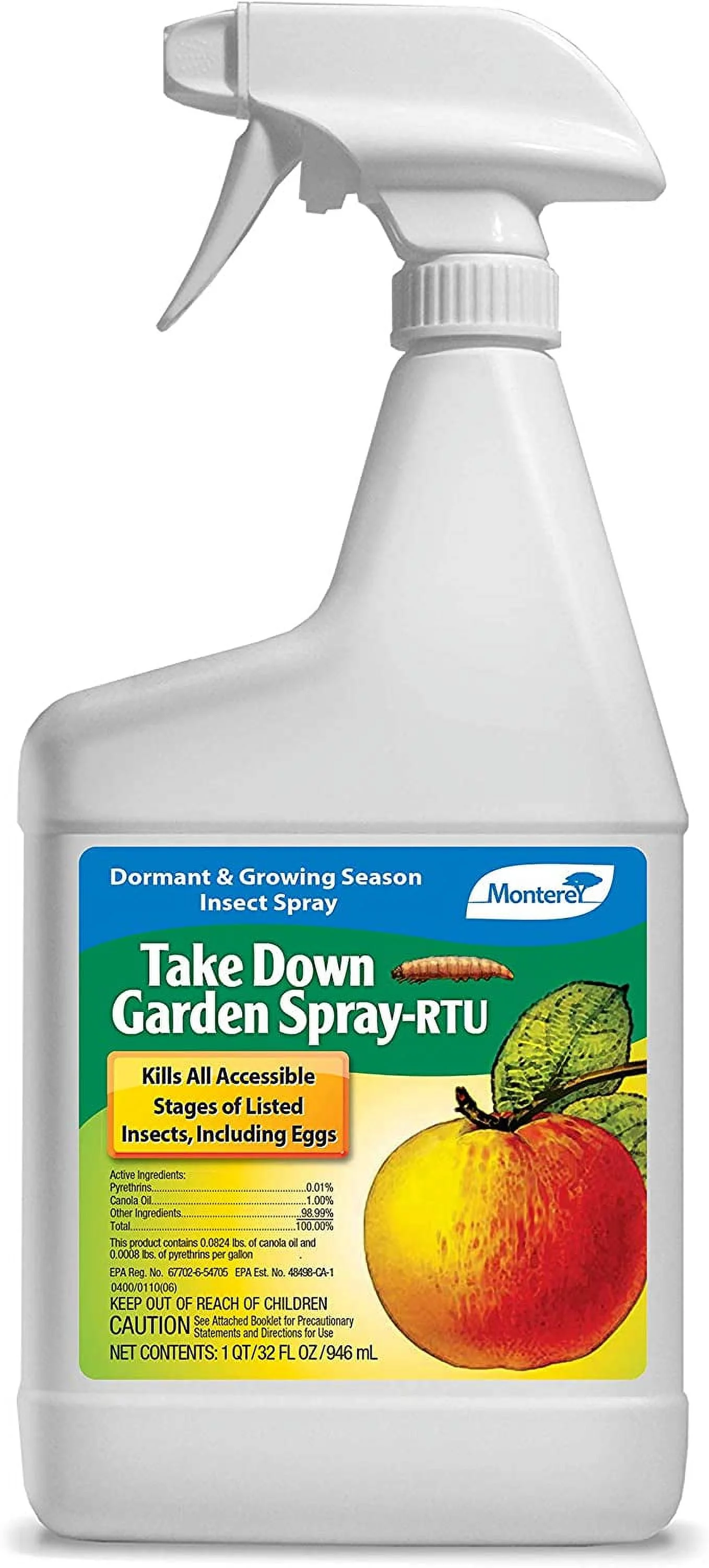 Monterey LG 6232 Insect Killer Take Down Garden Spray Liquid 32 oz