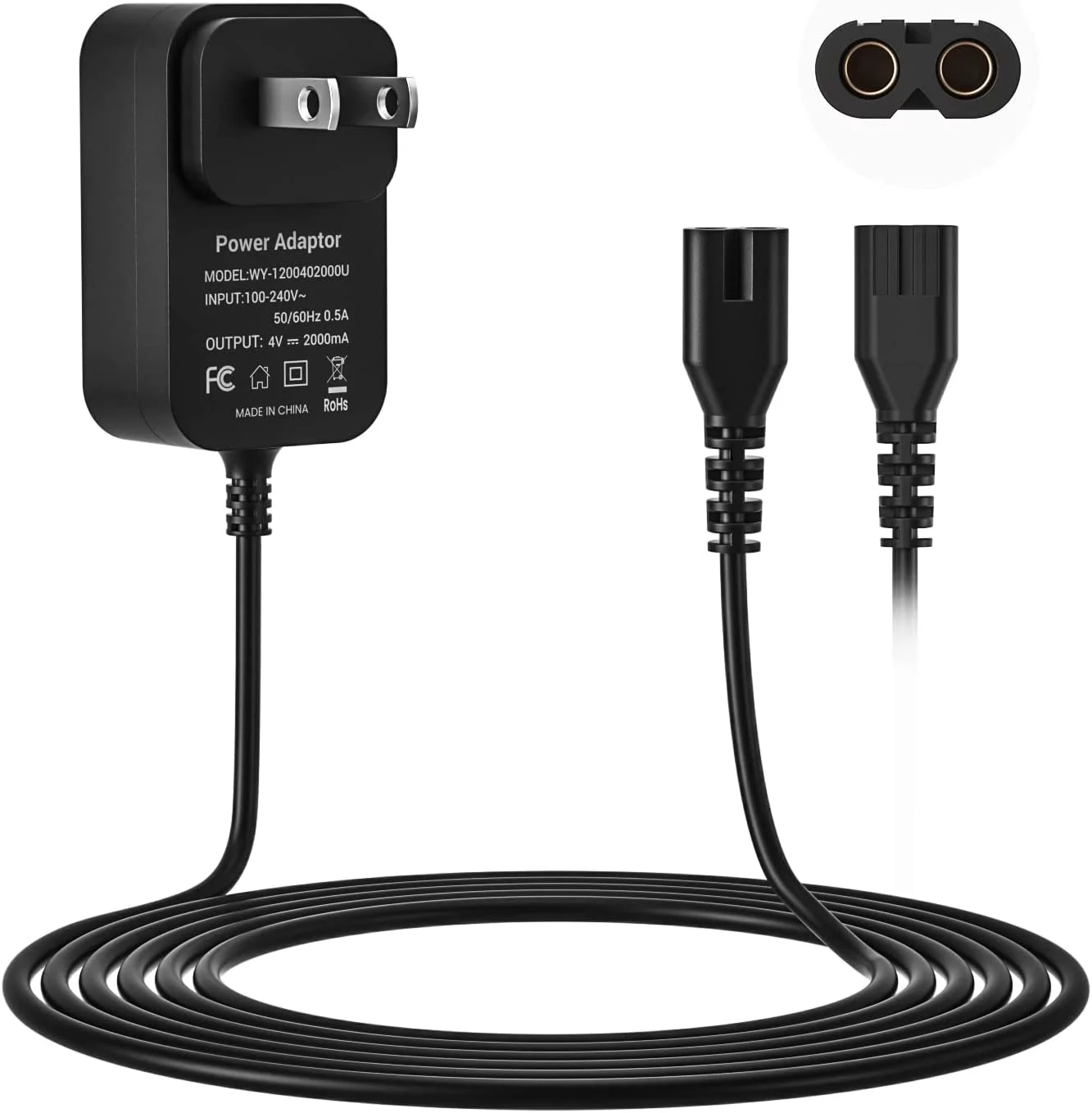 for Wahl Magic Clip Cordless XXSZHY 4V Charger Cord for Wahl Clippers Charger, Wahl Shaver 8591/8504/8164/8148, Wahl 1919 100 Year Hair Clipper, Wahl 5-Star Magic Clip Cordless Shavers