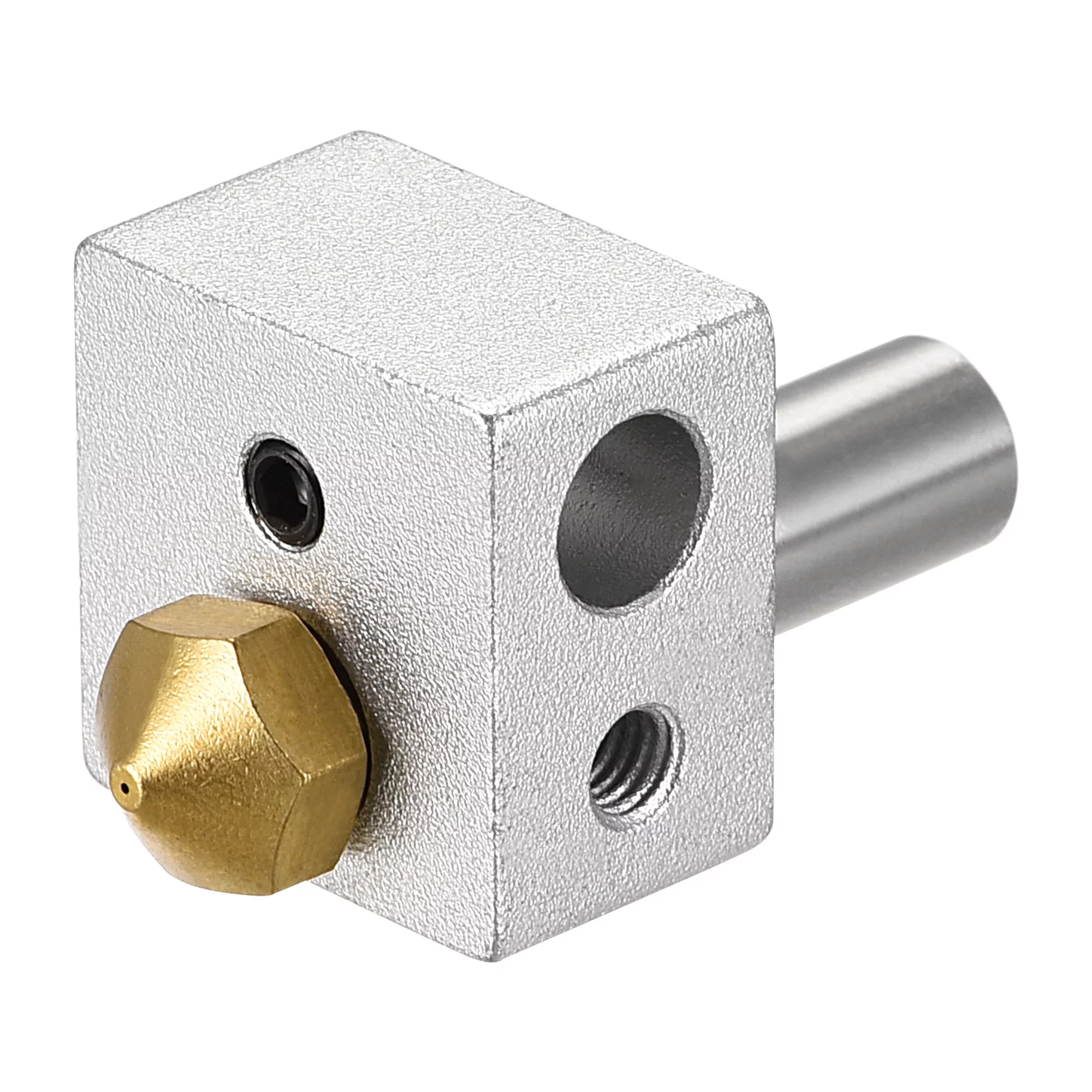 Uxcell 3D Printer Throat Heat Block Hot End Set, M7 0.4mm Brass Nozzle, for 3D Printer 1.75mm Filament