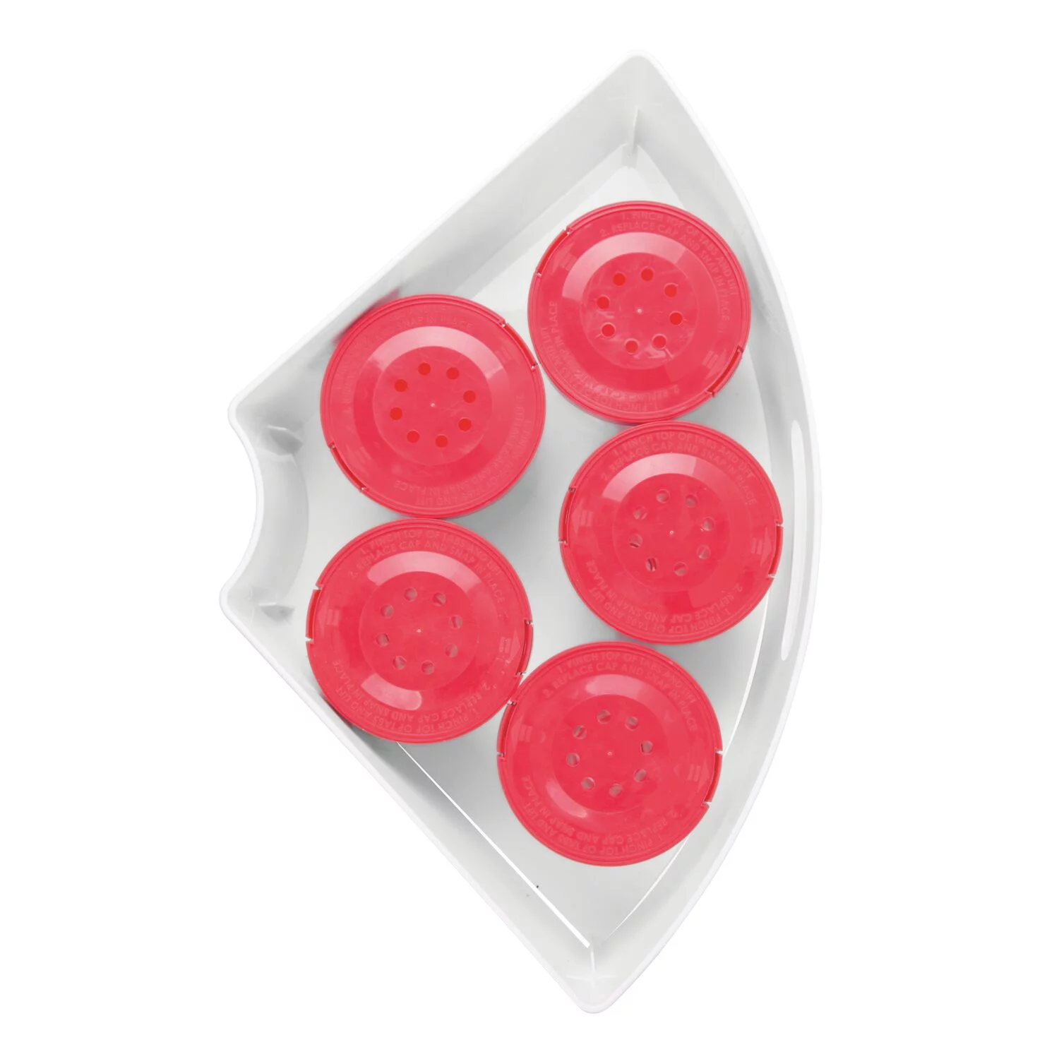 iDesign White BPA-Free Plastic 1/4 Lazy Susan Kitchen Organizer Storage Binz, 17.5