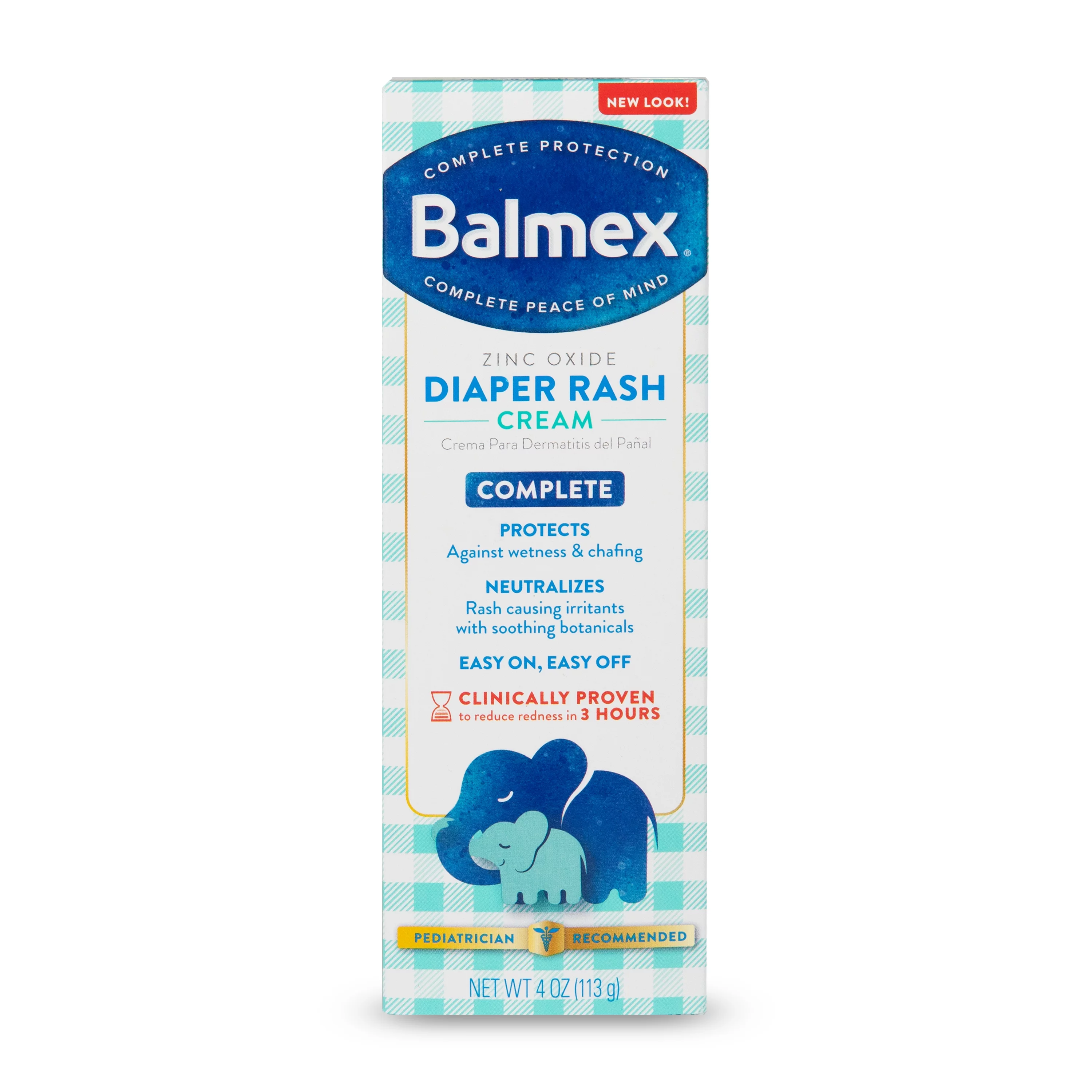Balmex Complete Protection Diaper Rash Cream, 4 oz