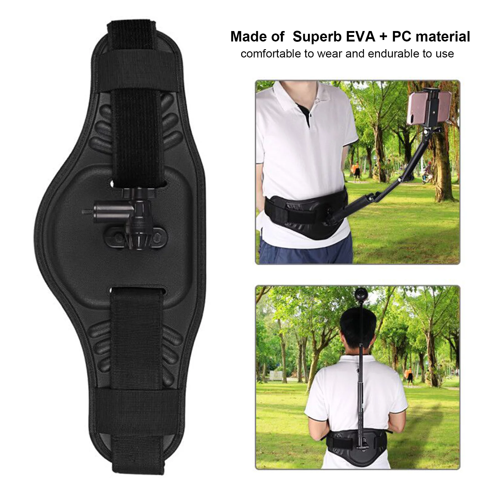 PULUZ Waist Belt Mount S-trap Replacement for / ONE X/ Theta VTheta SC36/ Panorama  Cameras Portable