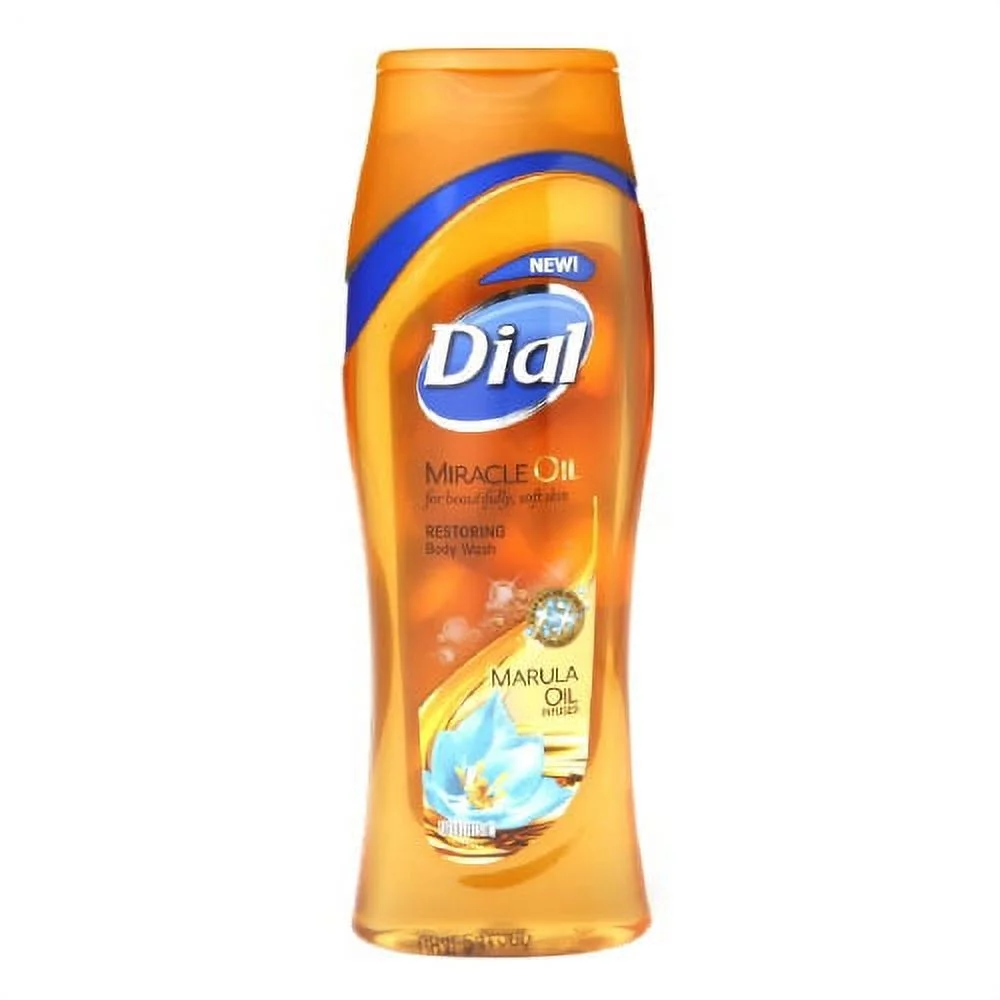 Dial Body Wash Miracle Oil, Marula Oil Infused For Soft Skin - 16 Oz, 2 Pack