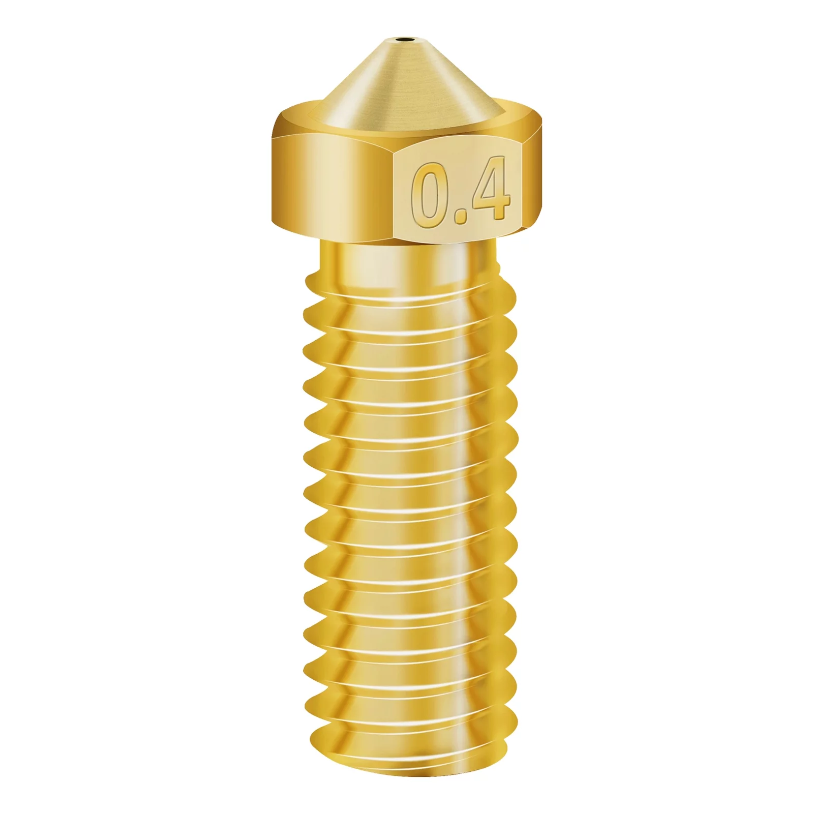moobody Brass Copper Hotend Volcano Nozzles 60PCS 0.2/0.3/0.4/0.6/0.8/1.0mm