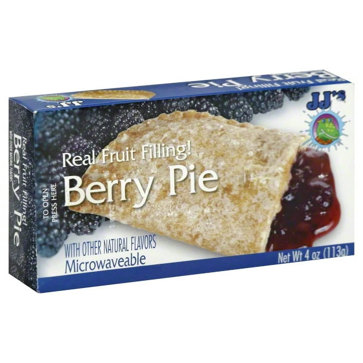 (5 pack) JJ's Bakery Lightly Glazed Snack Pies 4oz (Pack of 6) (Blackberry)