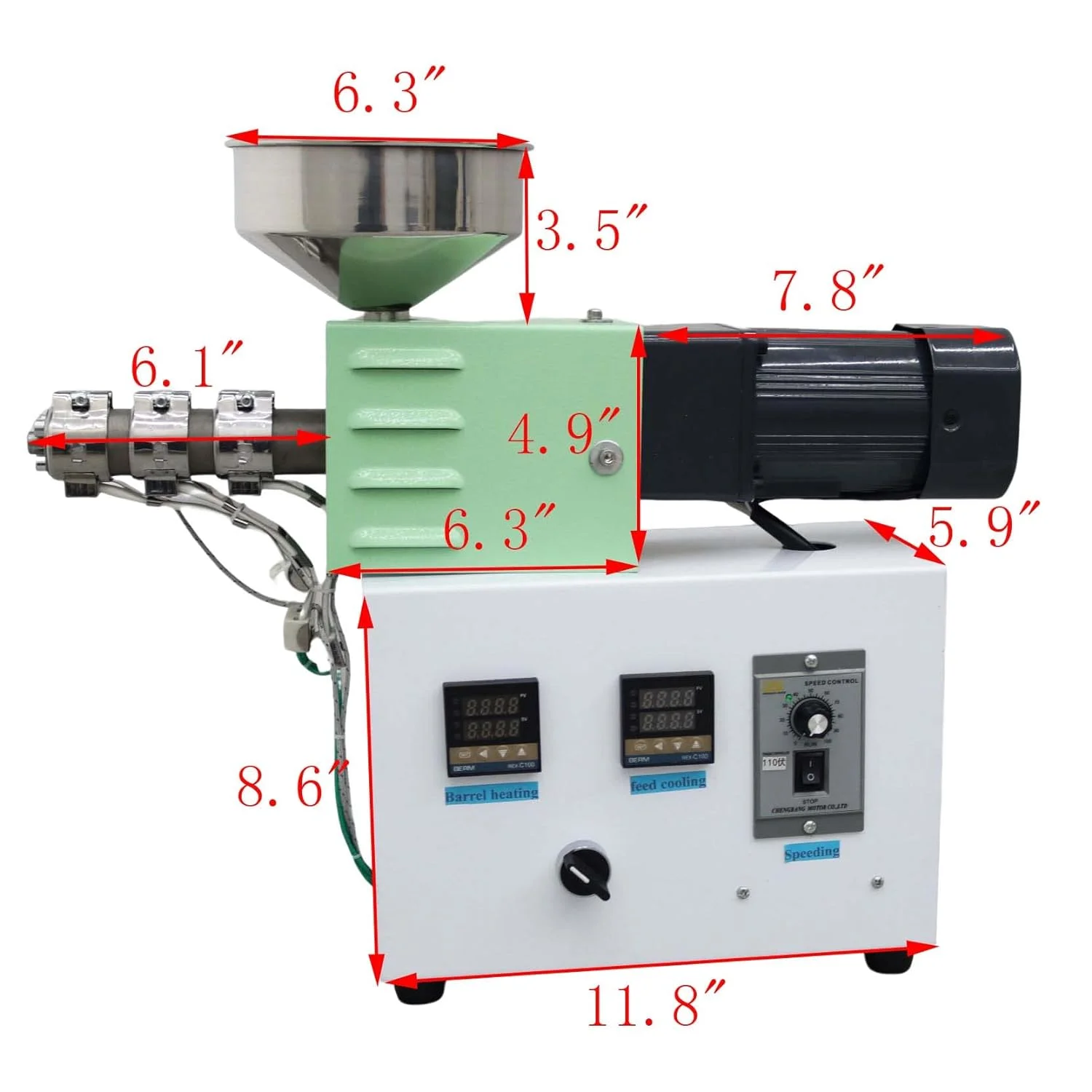 Single Screw Extruder 3D Consumables Machine Desktop Single Screw Plastic Extruder