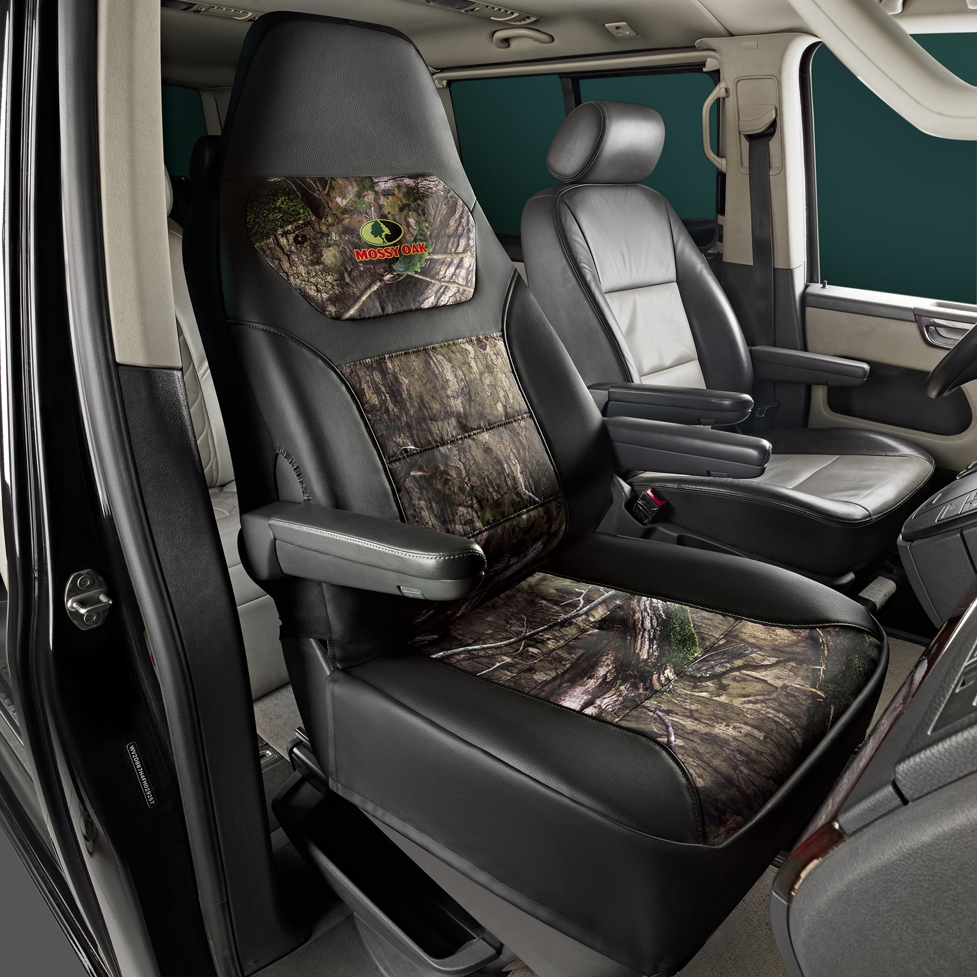 Mossy Oak 2Piece Car Seat Cover High Back Truck Polyester Camo - Universal Fit MS2401