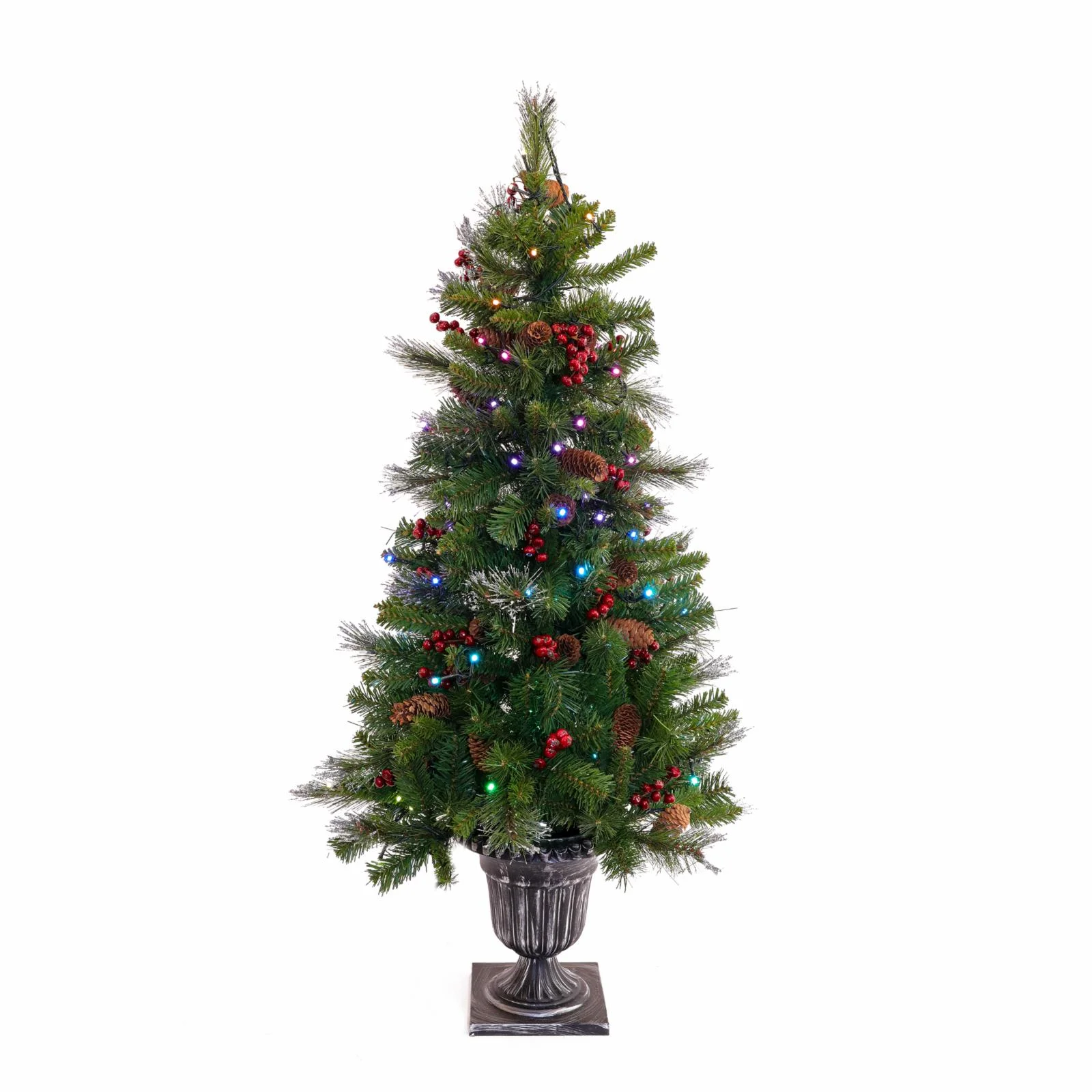 National Tree Company 4 ft. Crestwood® Spruce Entrance Tree with Twinkly™ LED Lights