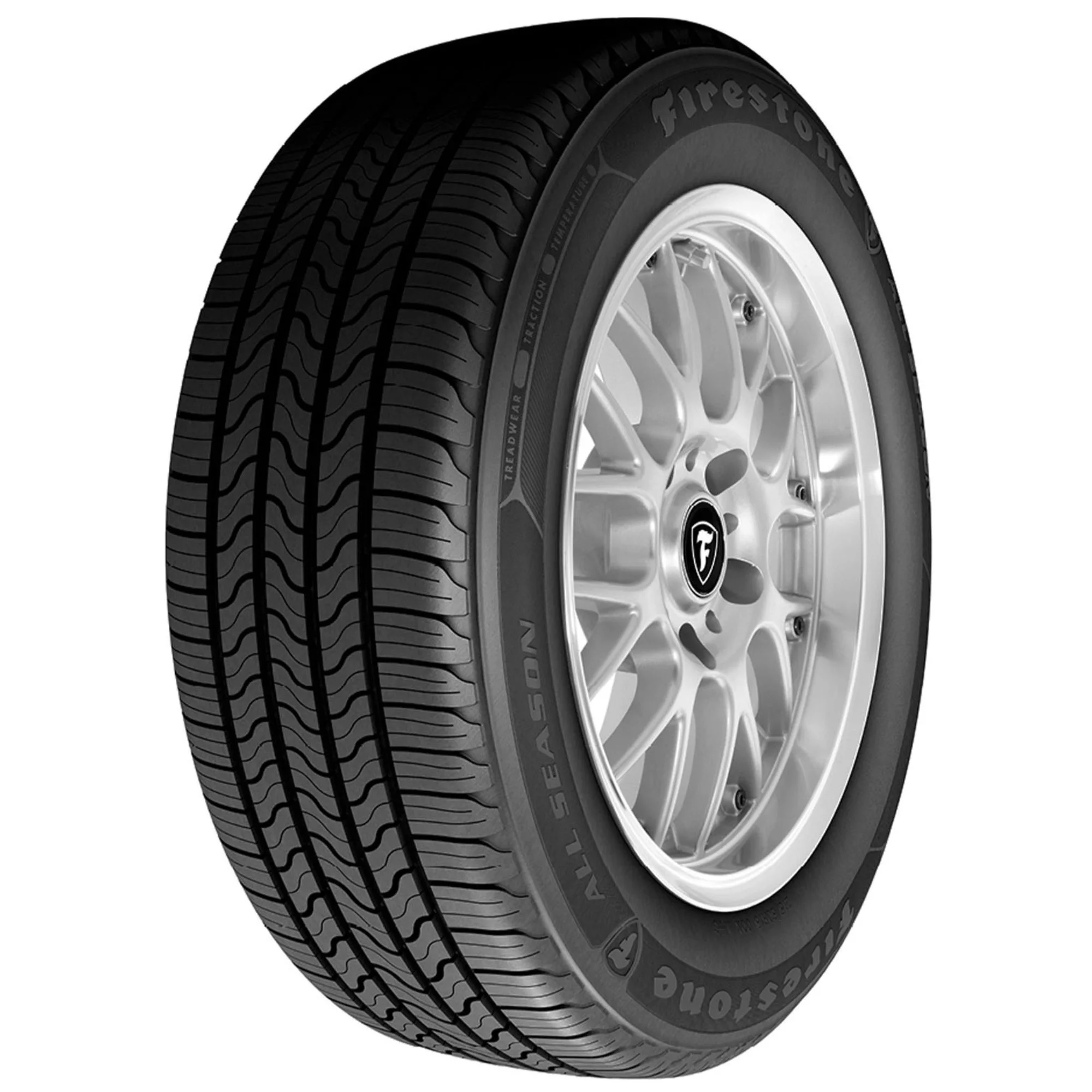 Firestone All Season 185/65R14 86 T Tire Fits: 2009-11 Nissan Versa 1.6 Base, 1996-2000 Honda Civic HX