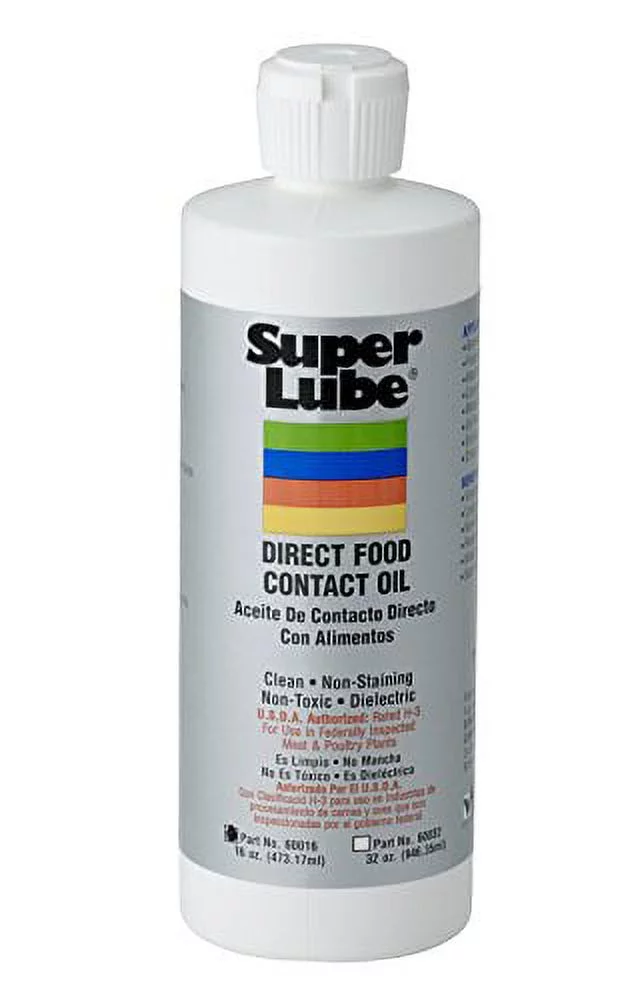 Super Lube 60016 Synthetic H3 Direct Food Contact Multi-Purpose Oil, 16 oz Bottle