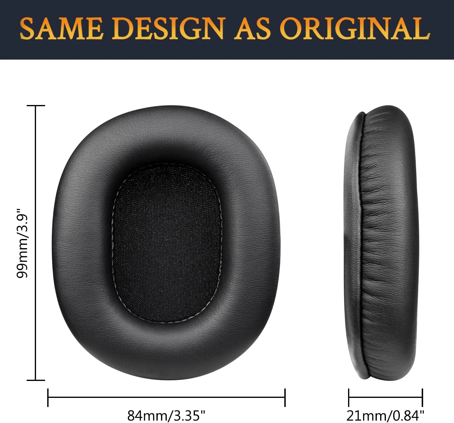 Earpads Replacement for Audio Technica ATH M50X M50XBT M50RD M40X M30X M20X MSR7 SX1 Monitor Headphones, Ear