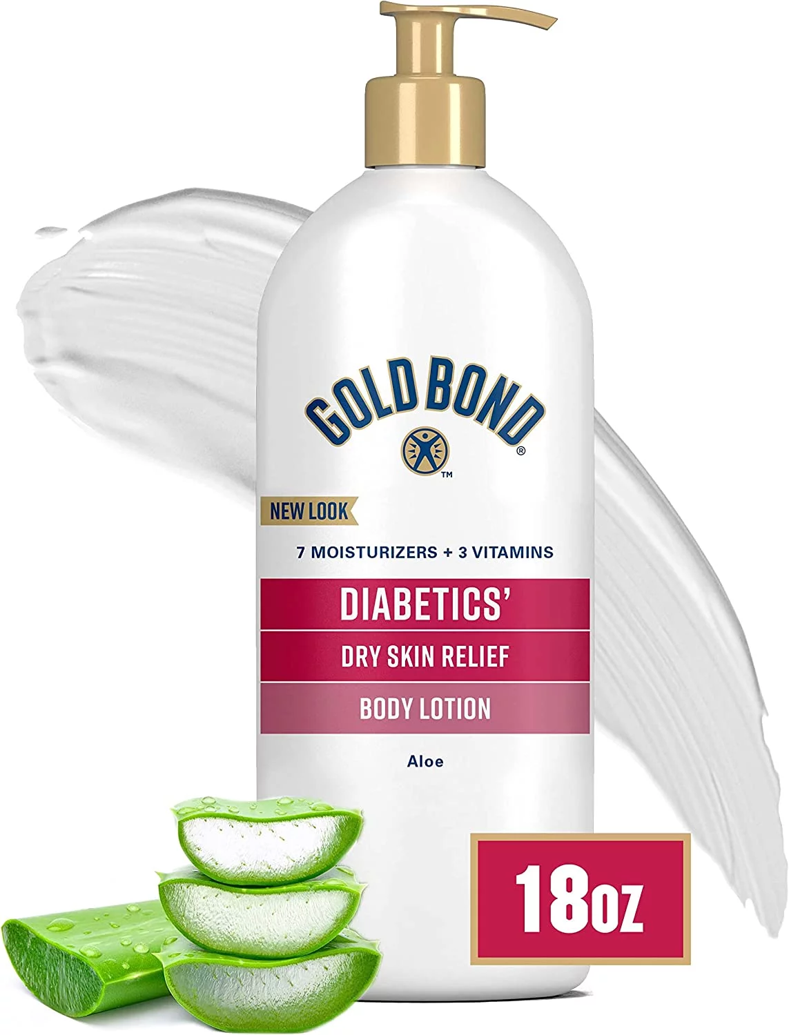 Gold Bond Ultimate Hydrating Lotion Diabetics' Dry Skin Relief, Moisturizes & Soothes, 18 oz.
