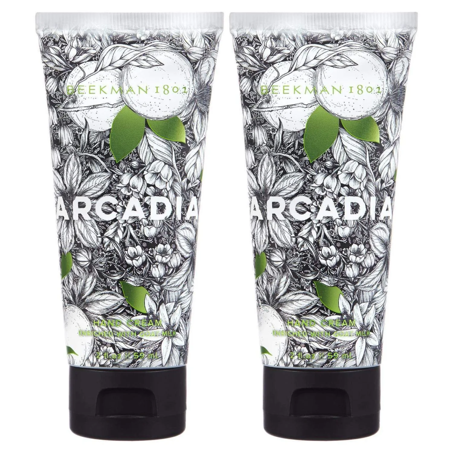Beekman 1802 Arcadia Hand Cream Enriched with Goat Milk Pack of 2, 2 oz Each