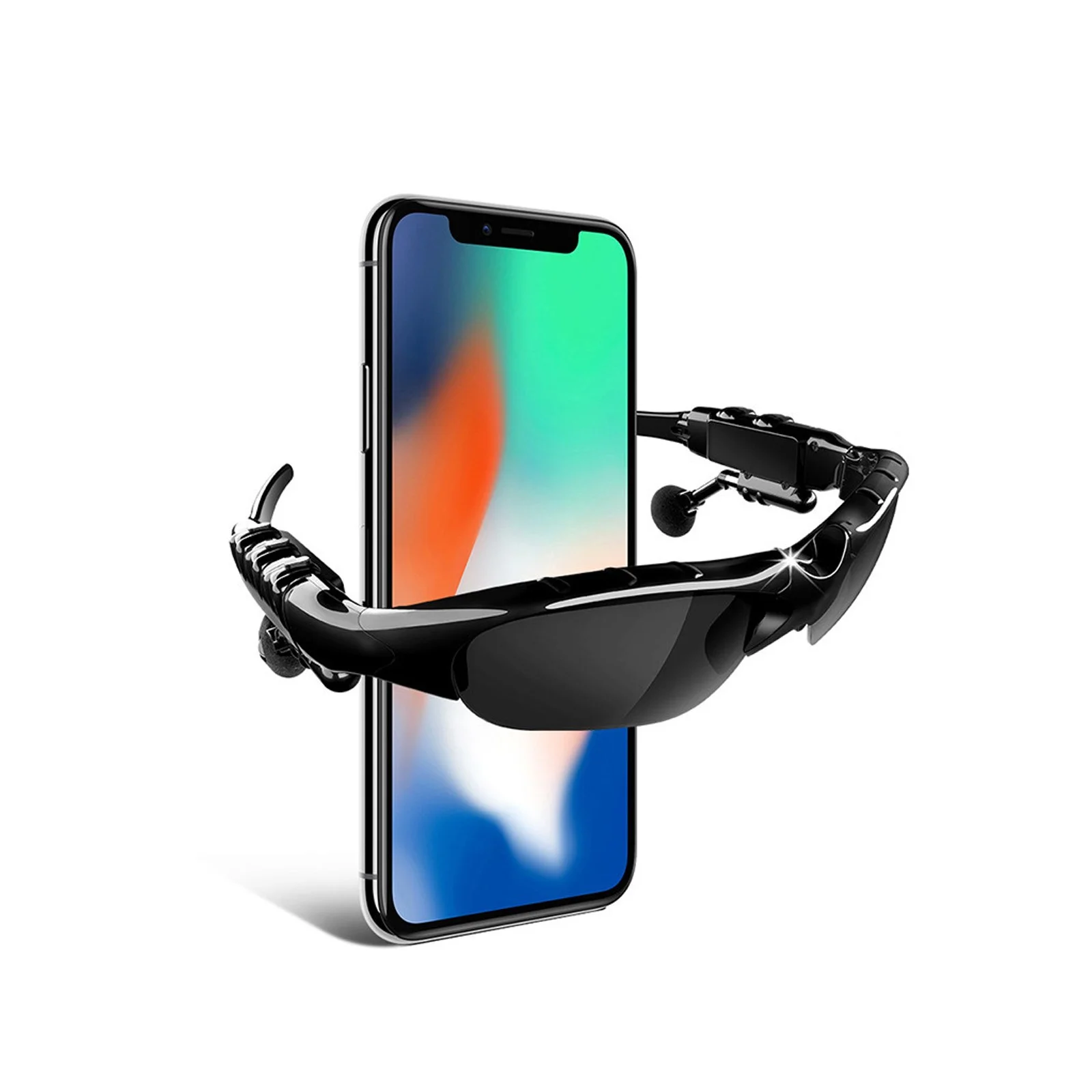 YHAIOGS Bluetooth Earpiece for Cell Phone Sunglasses with Bluetooth Headphone Inear Headphones Polarized Sunglasses Headset Earbuds Wireless Headphone with Mic