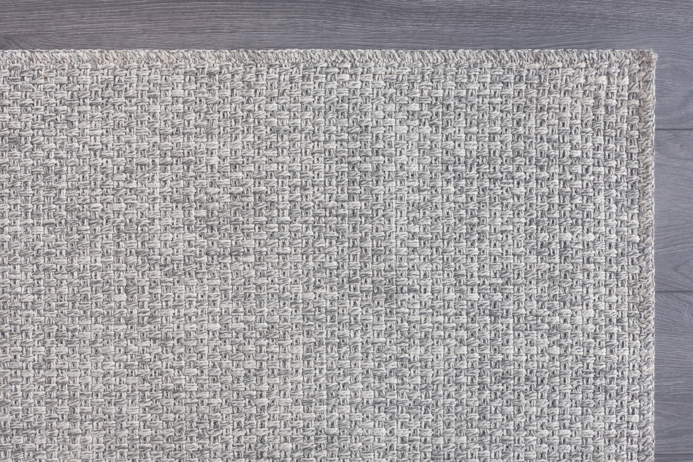 CAMILSON Solid Non Shedding Easy-Cleaning Outdoor Jute Rug Gray 6x9